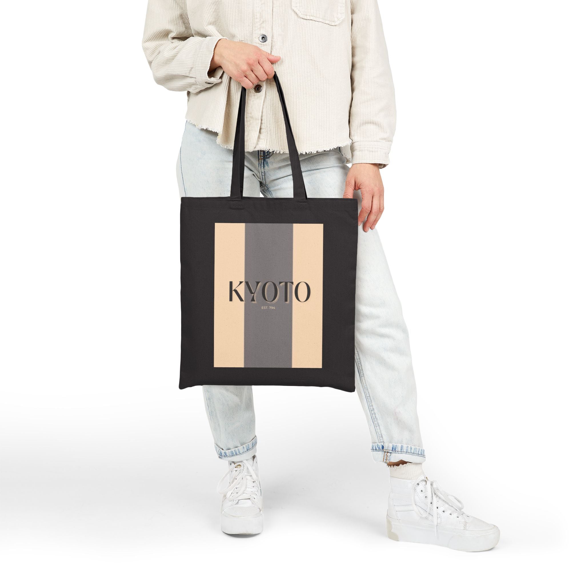 KYOTO Cotton Canvas Tote Bag - Global Nomad Edition