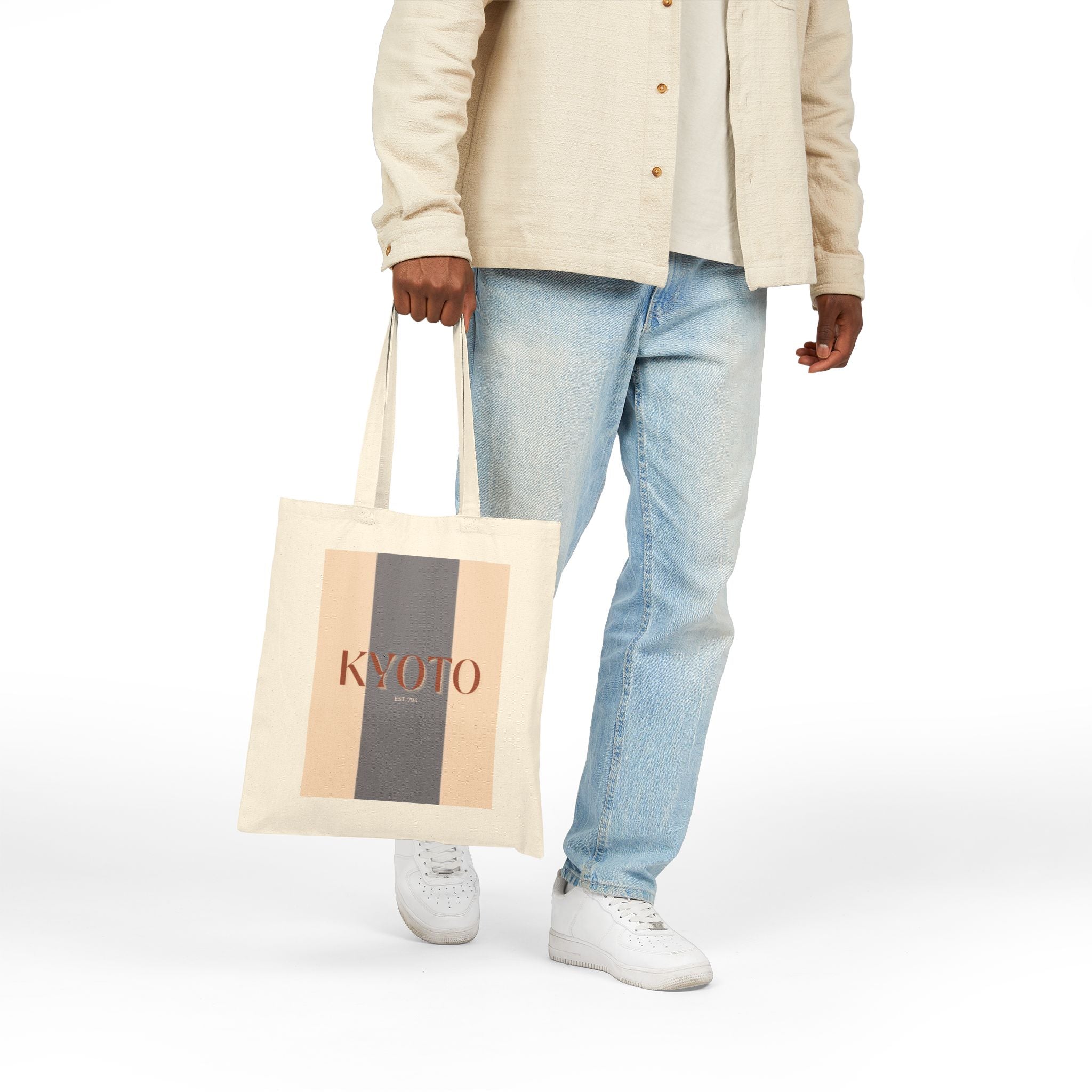 KYOTO Cotton Canvas Tote Bag - Global Nomad Edition