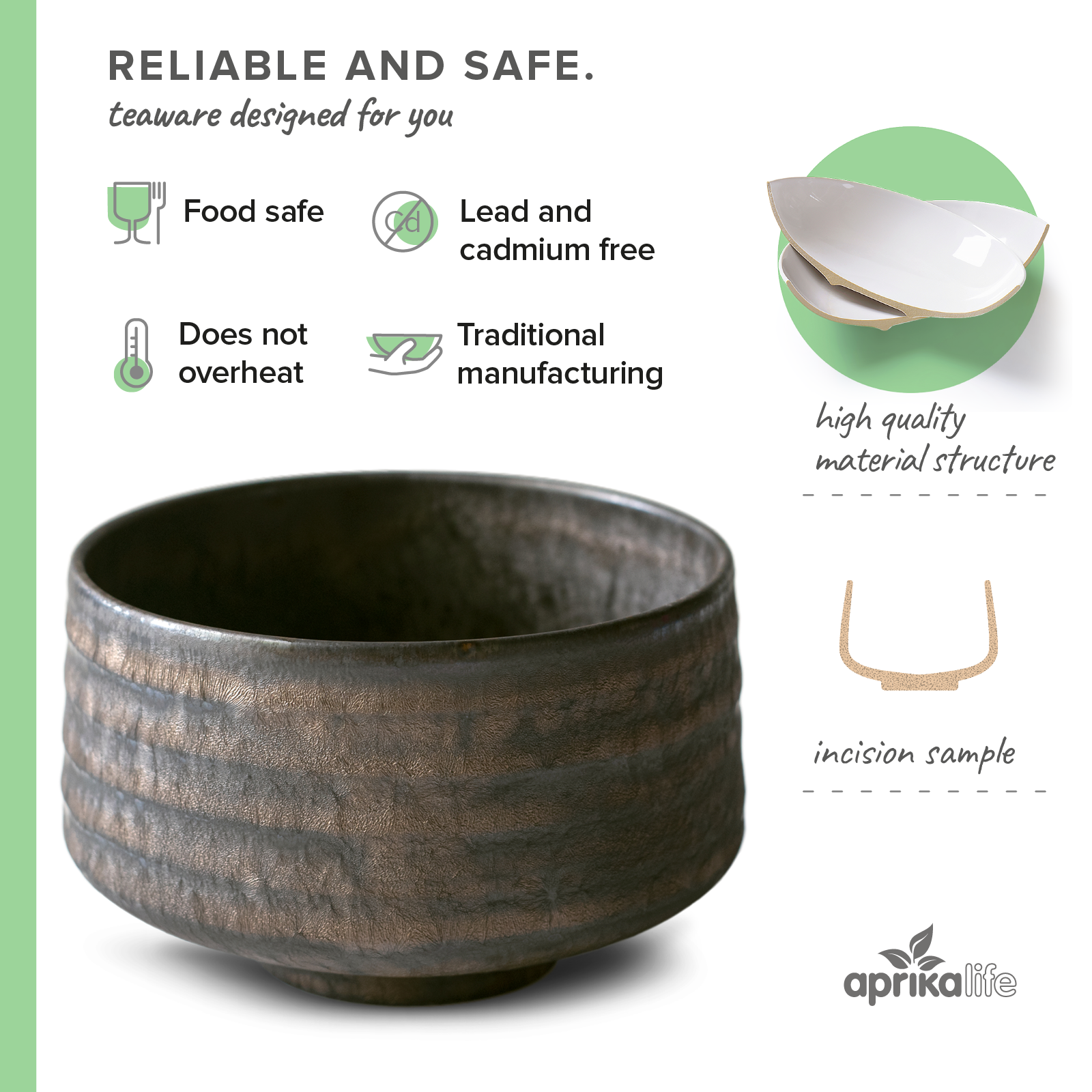 Kaneni Gold Crystal Ceramic Matcha Bowl