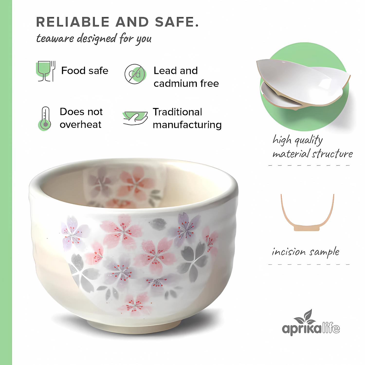 Kohiki Pink Sakura Ceramic Matcha Bowl