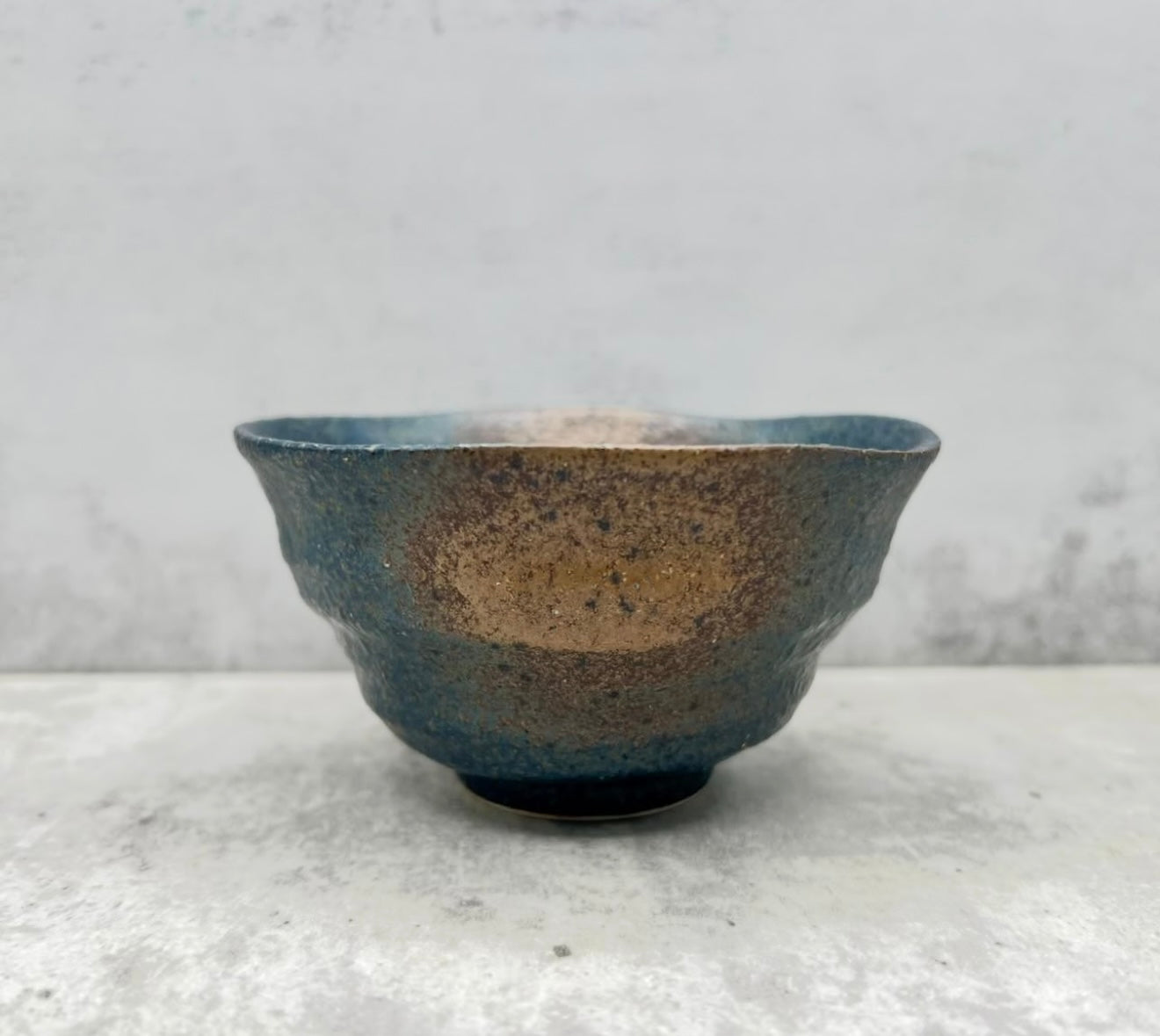 Rokubei Black Bizen-yaki Yunomi - Japanese Sencha Teacup