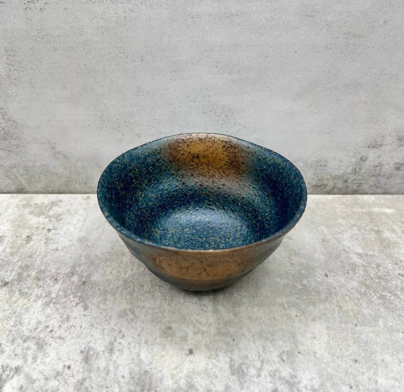 Rokubei Black Bizen-yaki Yunomi - Japanese Sencha Teacup