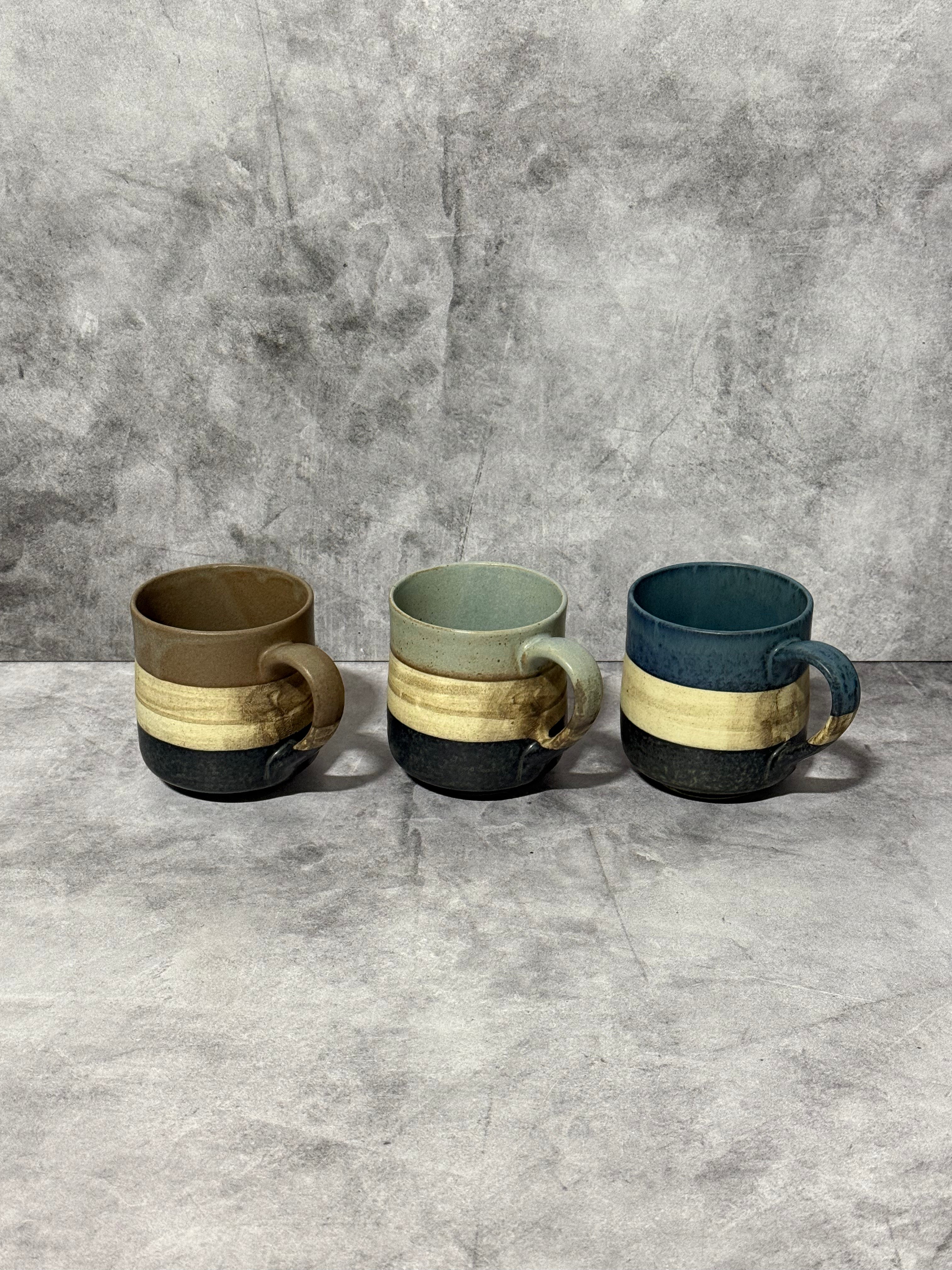 Sephia Gray Mino-yaki Mug by Shinko Kiln - Japanese Tea Mug