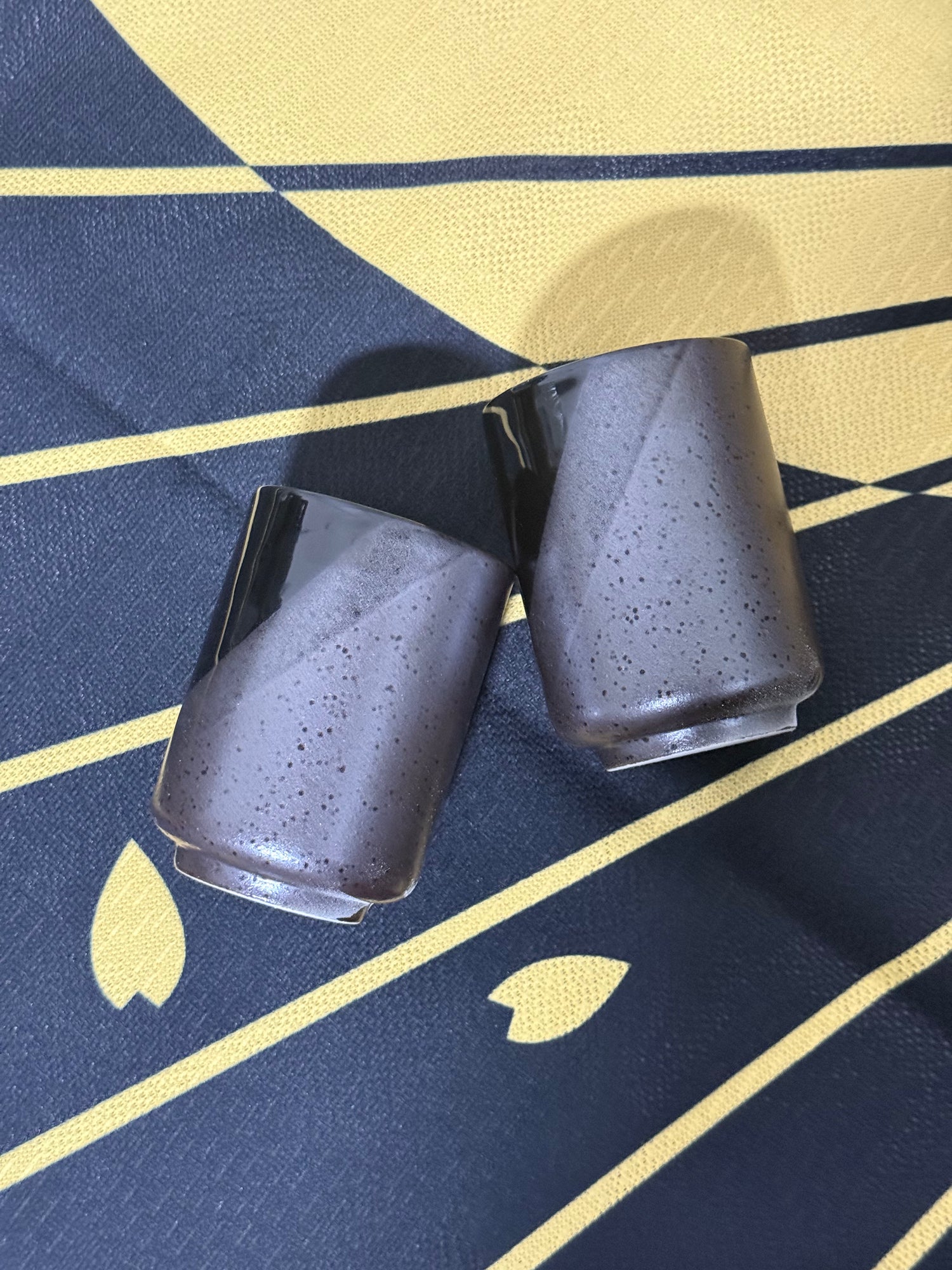 Kimura Black Shigaraki-yaki Yunomi - Japanese Teacup