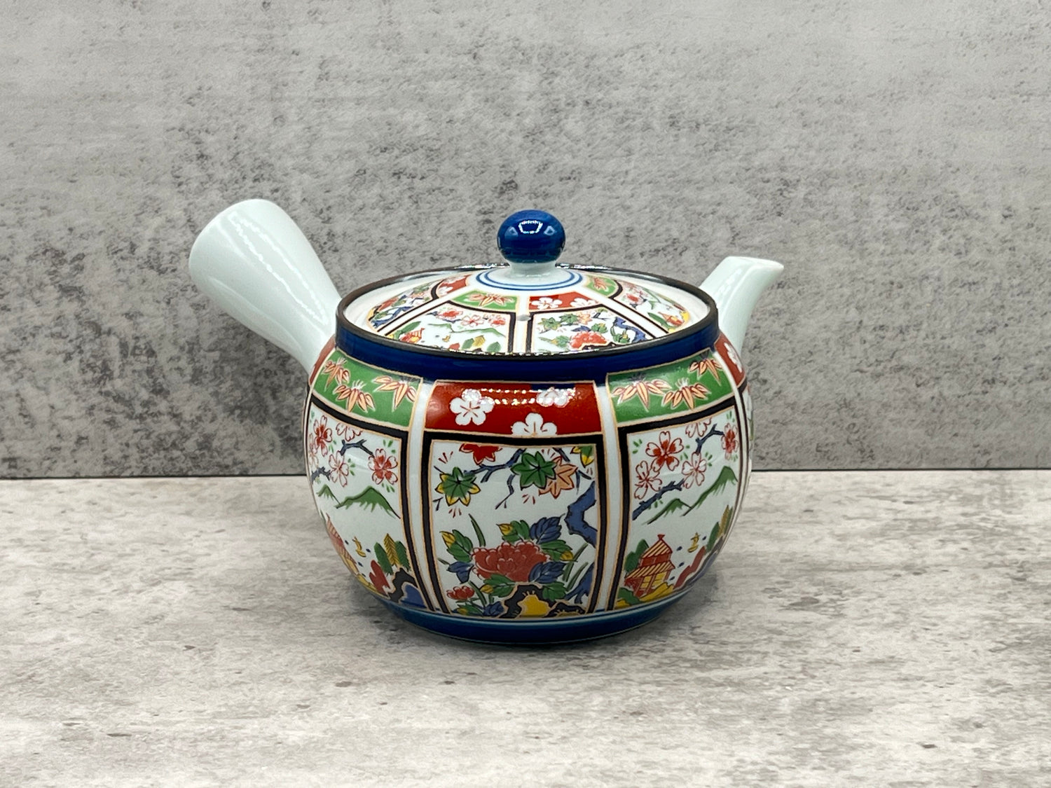 Nishiki Megumi White Arita-yaki Kyusu - Japanese Teapot