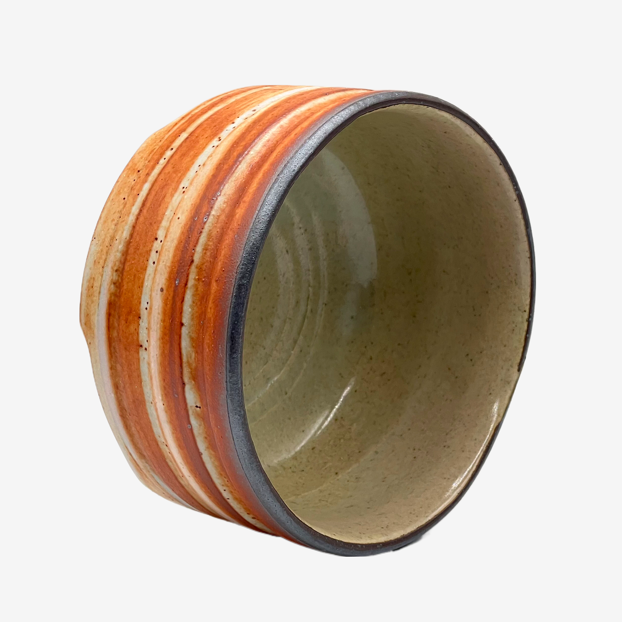 Akashino Orange Chawan - Japanese Matcha Bowl