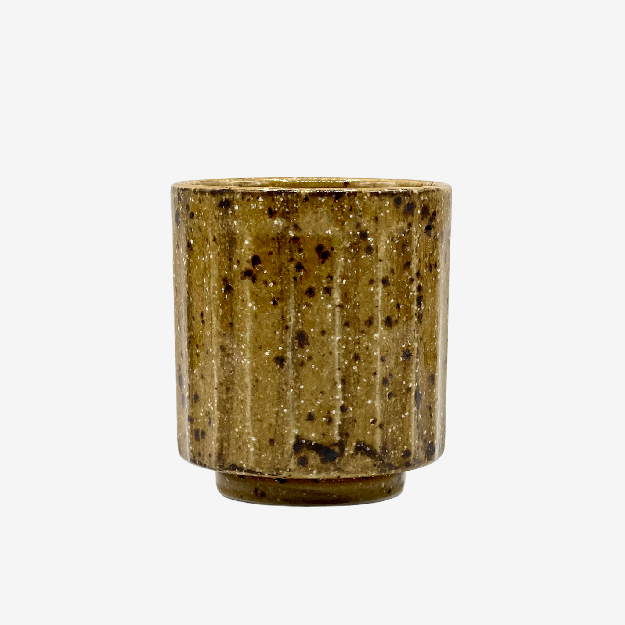 Tokiwa Shinogi Brown Yunomi - Japanese Teacup