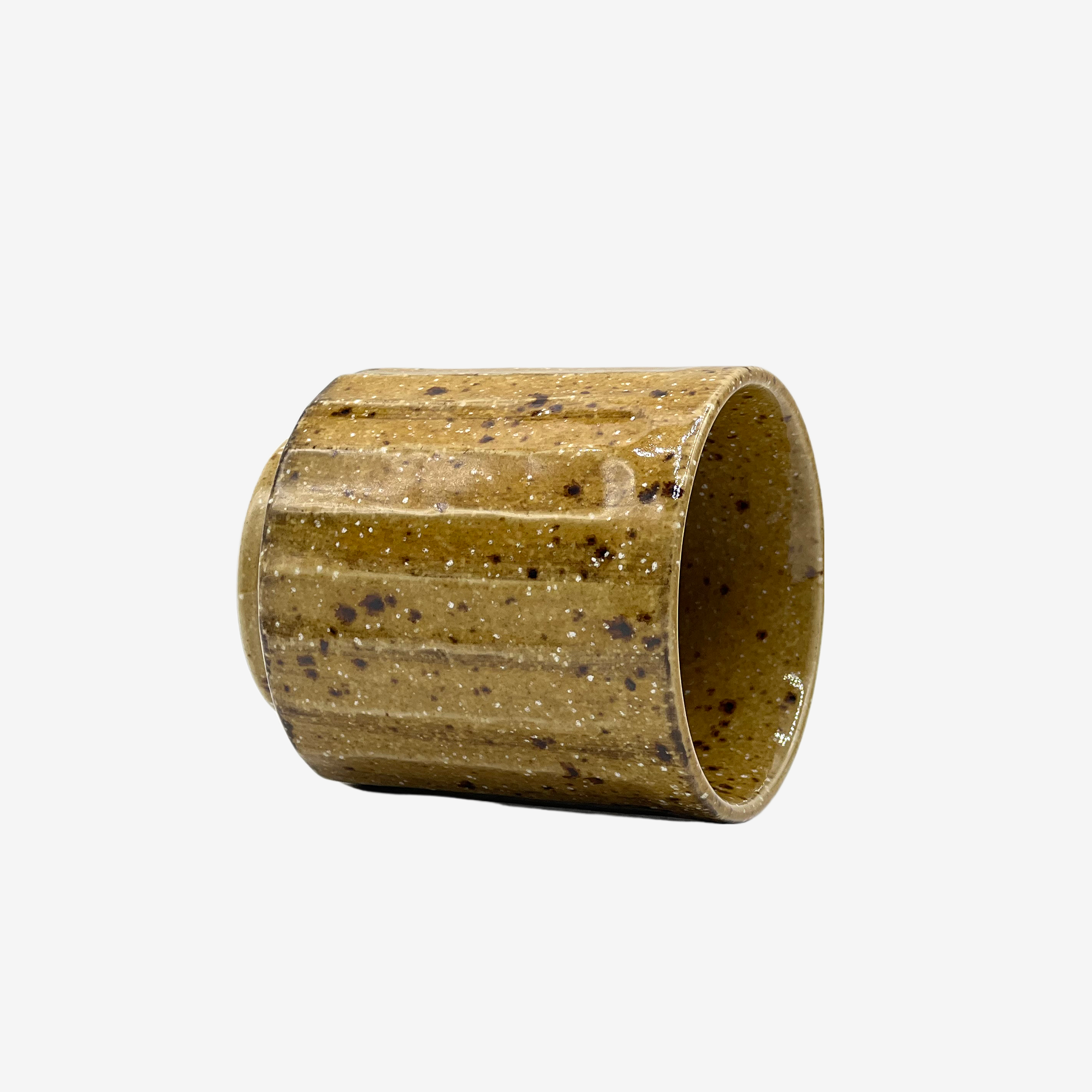 Tokiwa Shinogi Brown Yunomi - Japanese Teacup