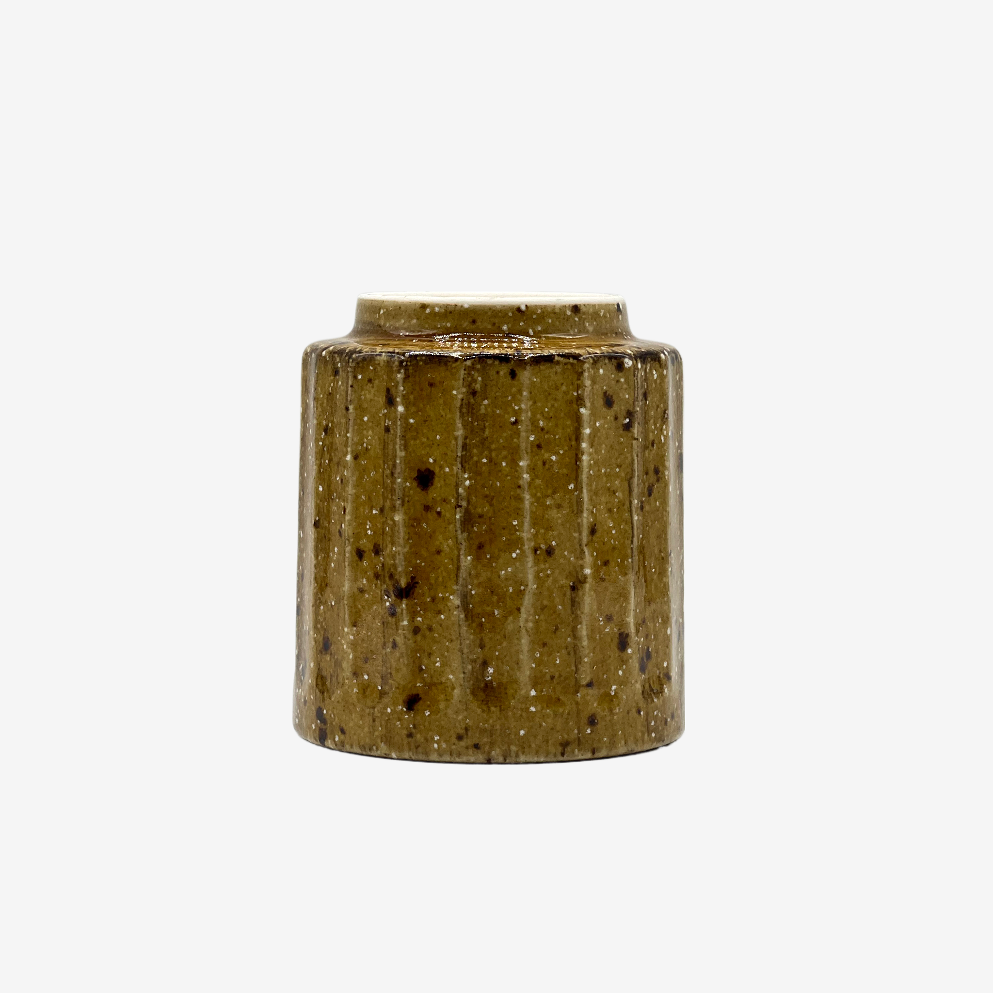 Tokiwa Shinogi Brown Yunomi - Japanese Teacup