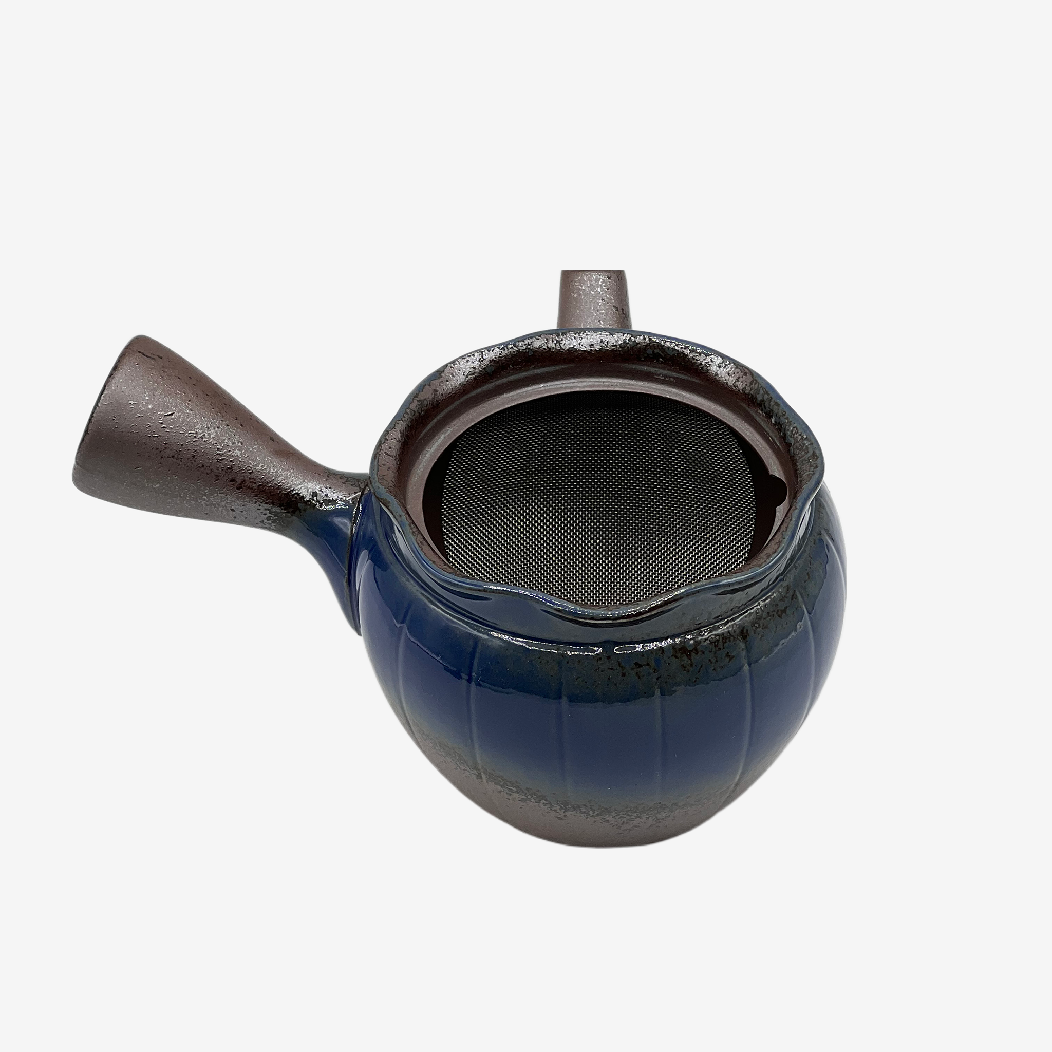 Maruyoshi Toki Blue Bankyo-yaki Kyusu - Japanese Teapot