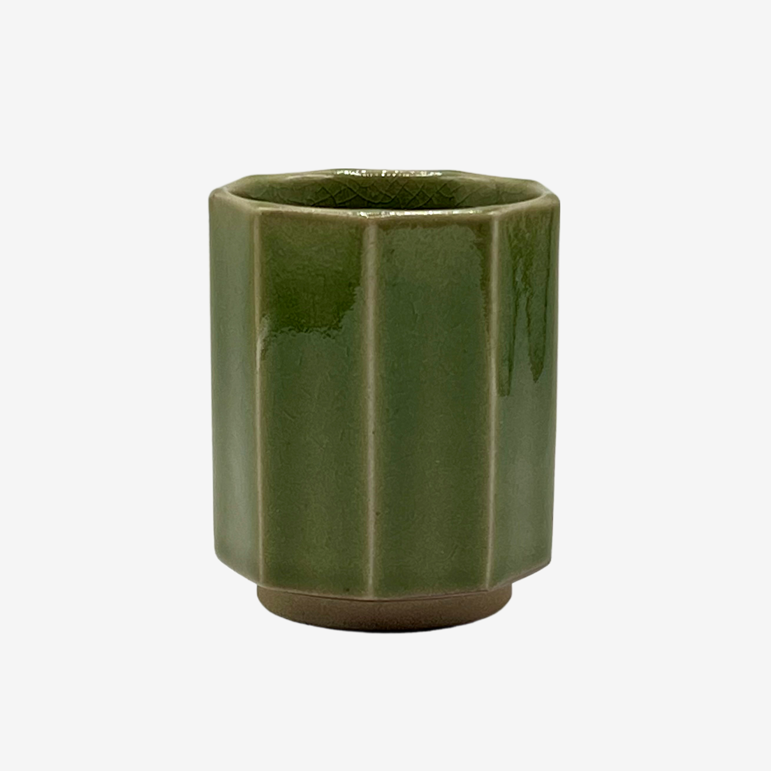 Koi Midori Green Celadon Yunomi - Japanese Teacup
