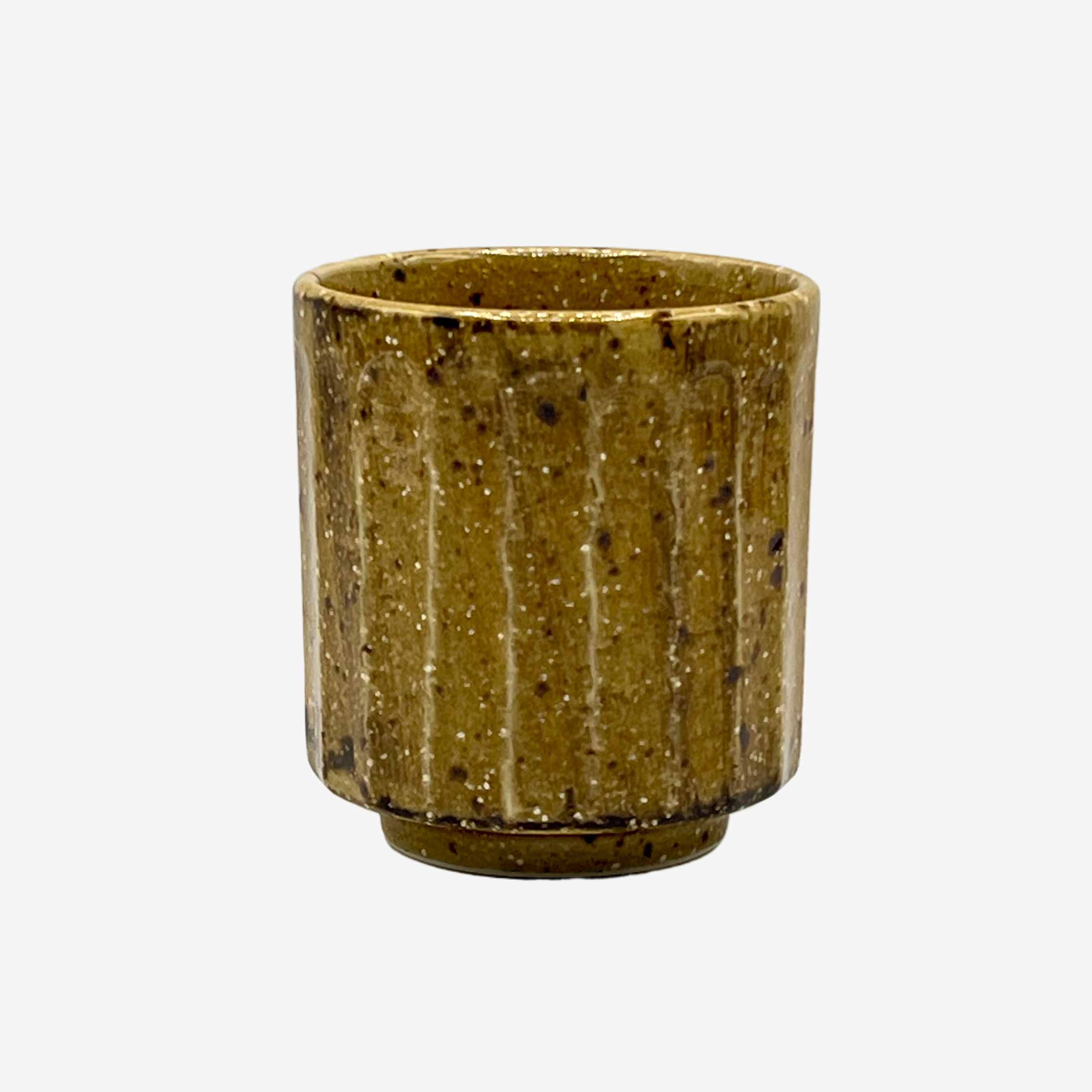Tokiwa Shinogi Brown Yunomi - Japanese Teacup