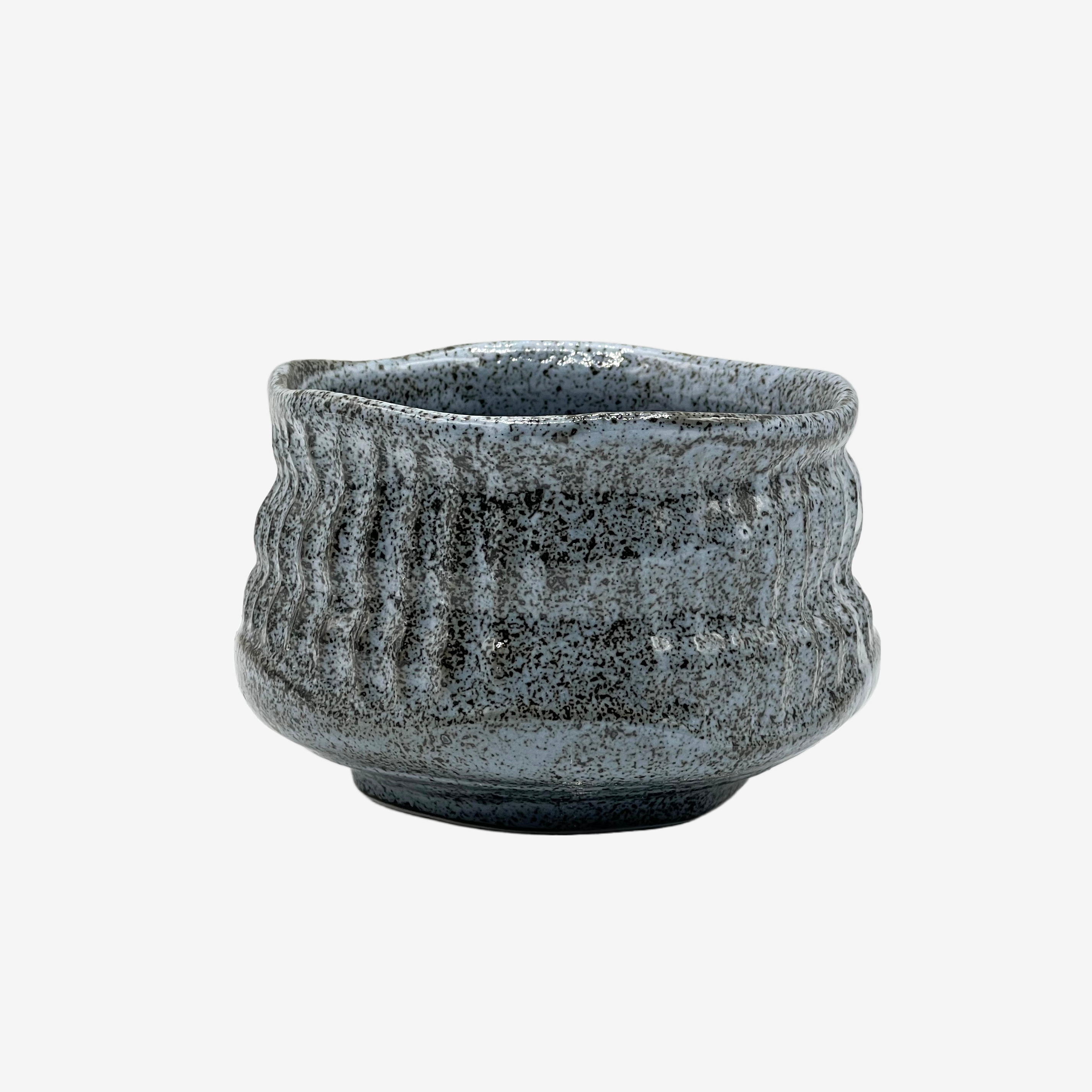 Sagano Mikage Gray Chawan - Japanese Matcha Bowl