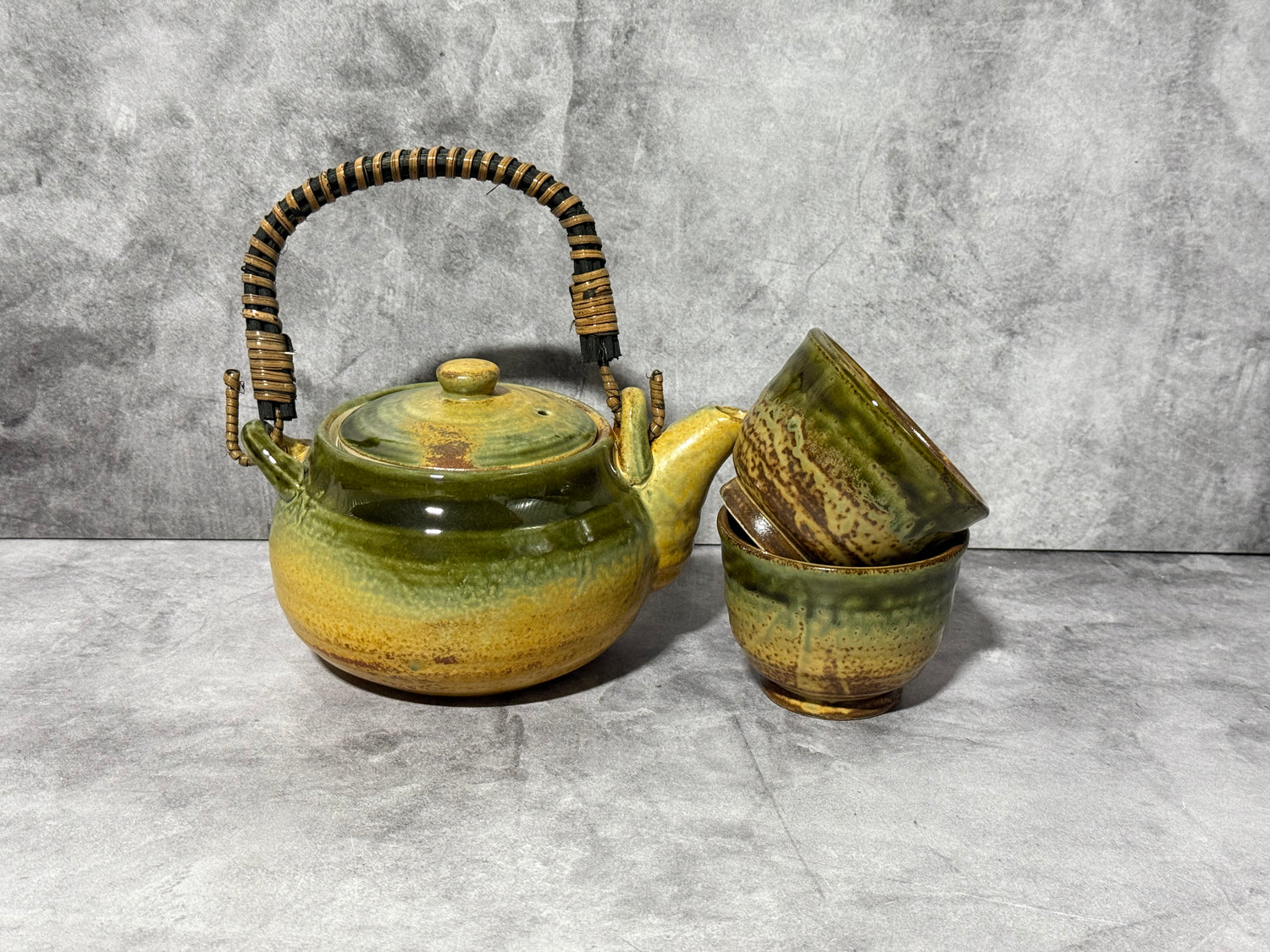 Irabo Earthenware Brown Mino-yaki Kyusu - Japanese Teapot