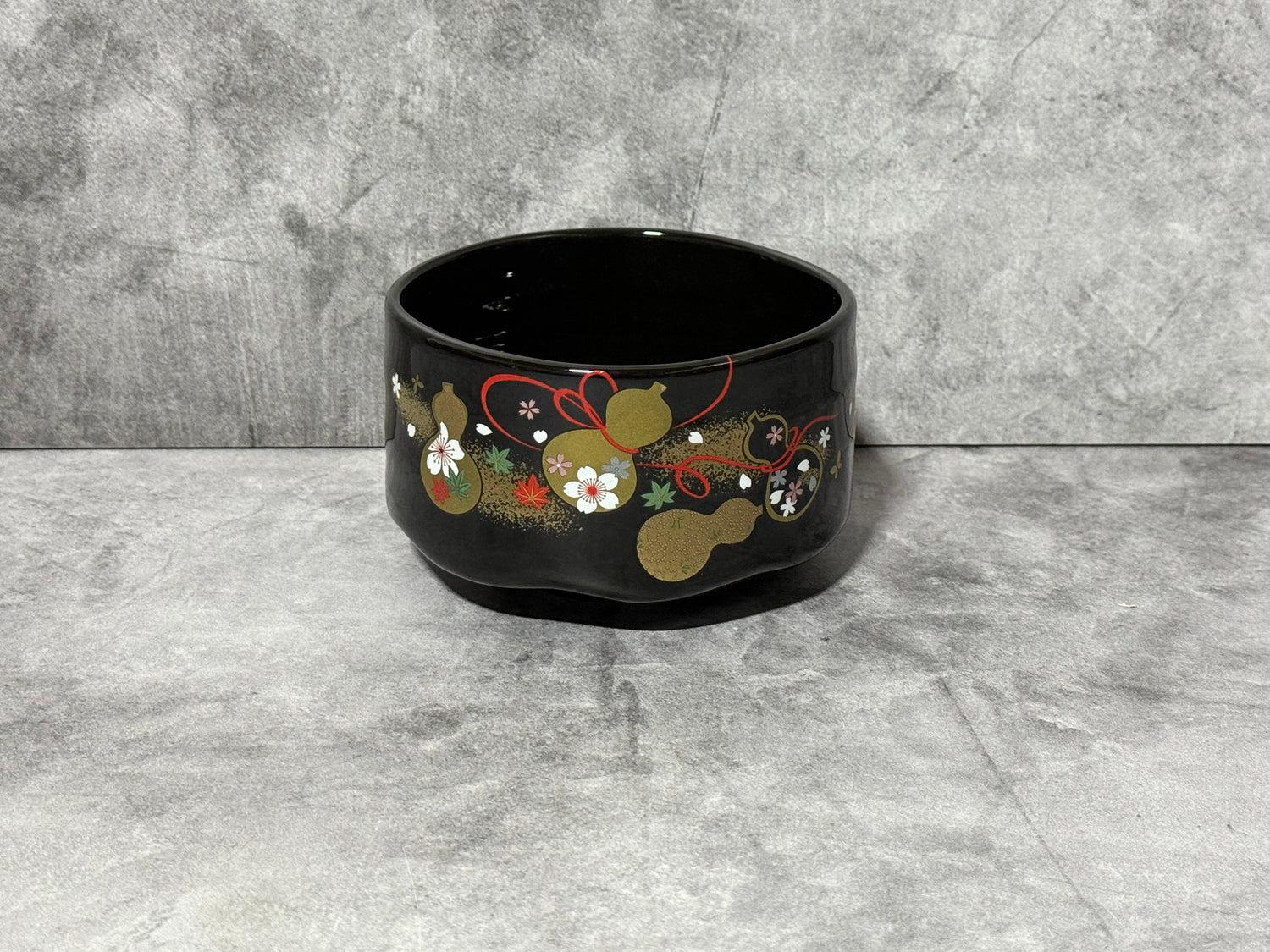 Shoko En Black Mino-yaki Chawan - Japanese Matcha Bowl