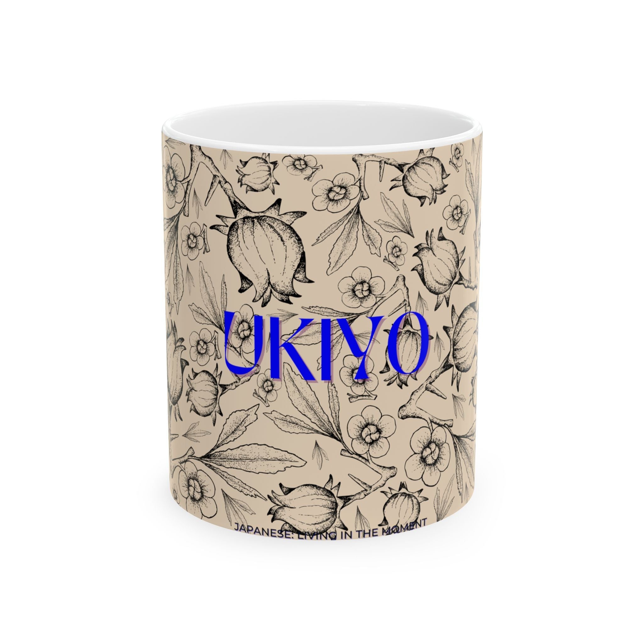 Japanese UKIYO Design Ceramic Mug