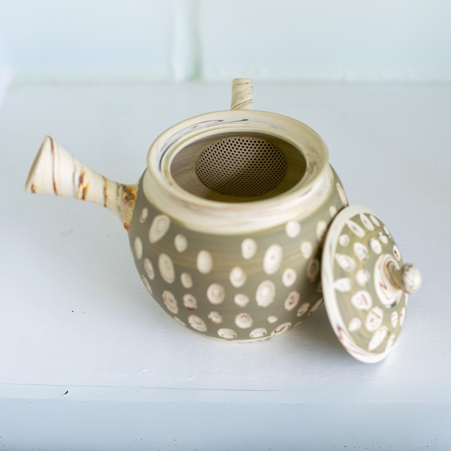 Japanese Kyusu Set - Teapot with Filters (370ml) and Two Cups