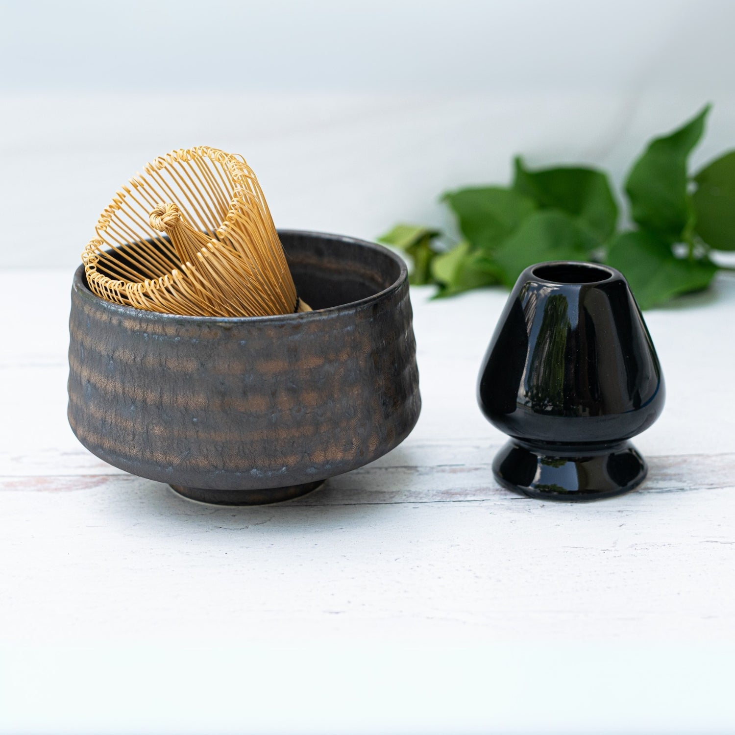 Kaneni Gold Crystal Ceramic Matcha Bowl