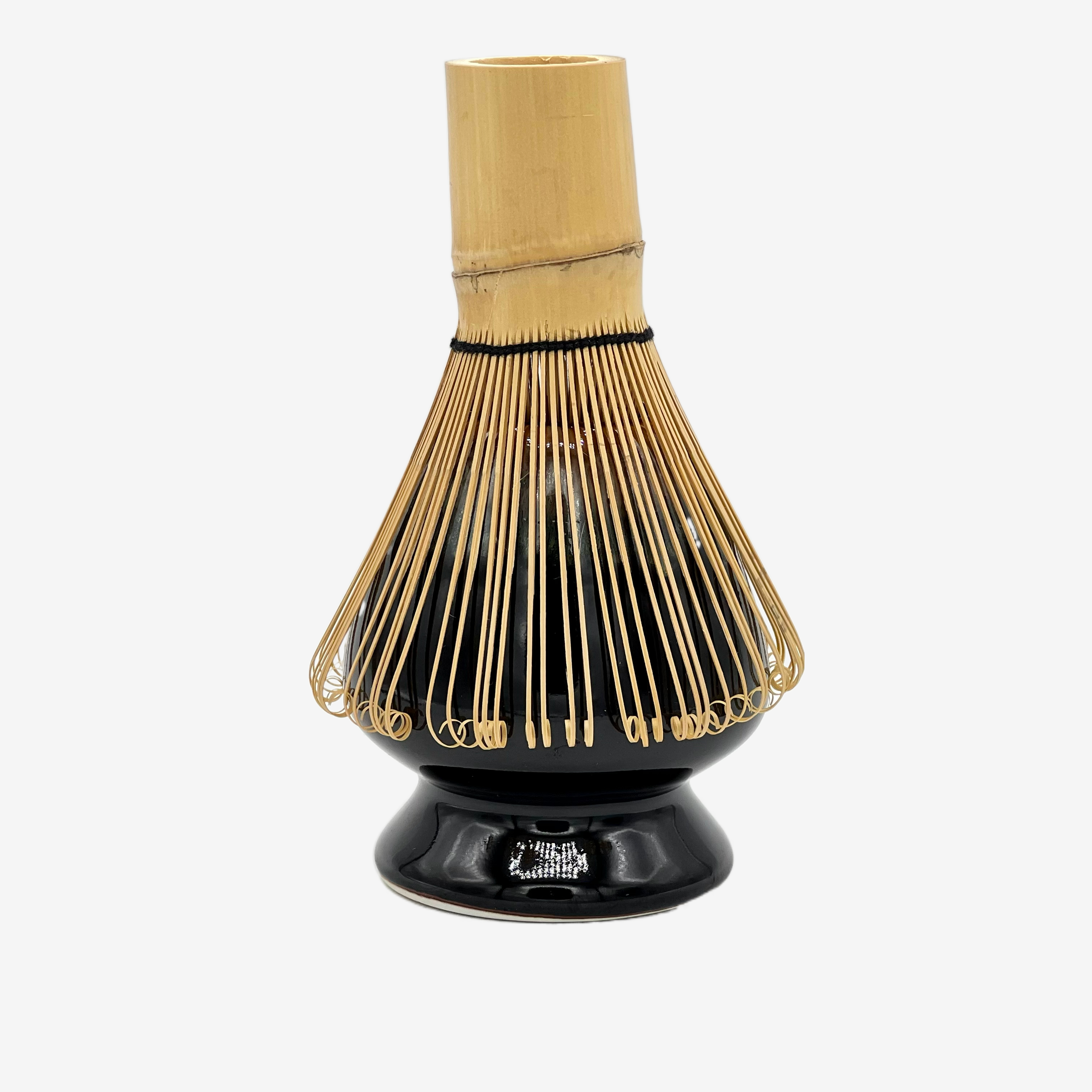 Kazan Black Matcha Whisk Stand - Japanese Kusenaoshi Matchaware Inoue Tea