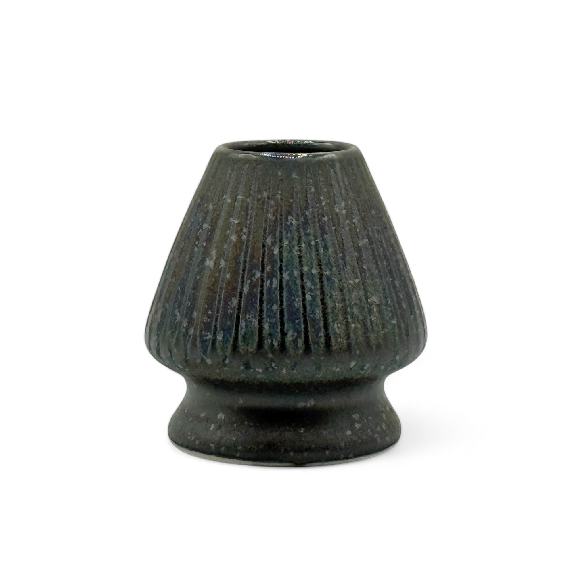 Uchu Silver Matcha Whisk Chasen Stand - Japanese Kusenaoshi