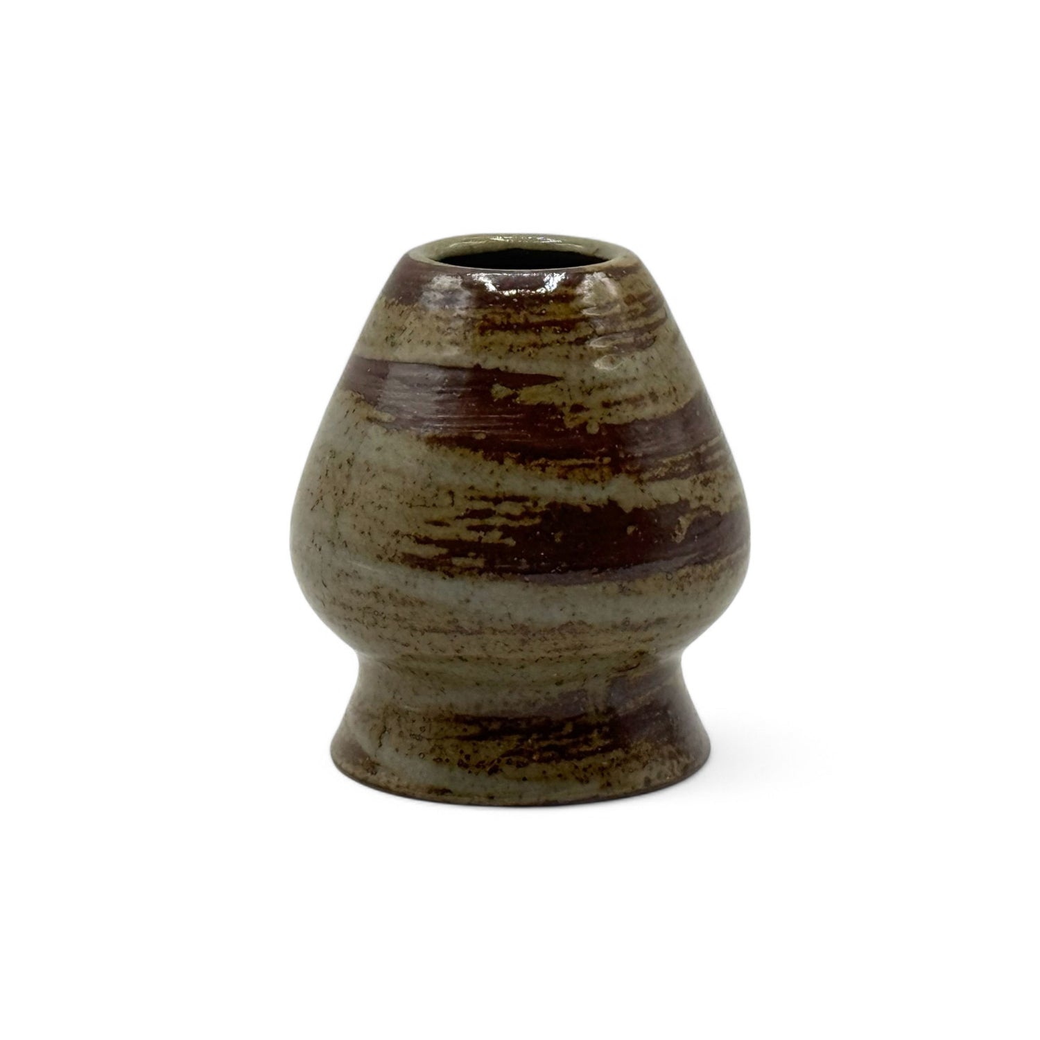 Komugi Brown Matcha Whisk Chasen Stand - Kusenaoshi
