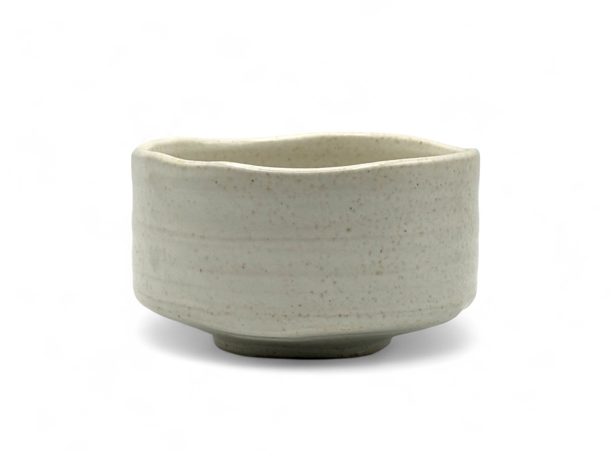 Kohiki Shiro White Mino-yaki Chawan - Japanese Matcha Bowl