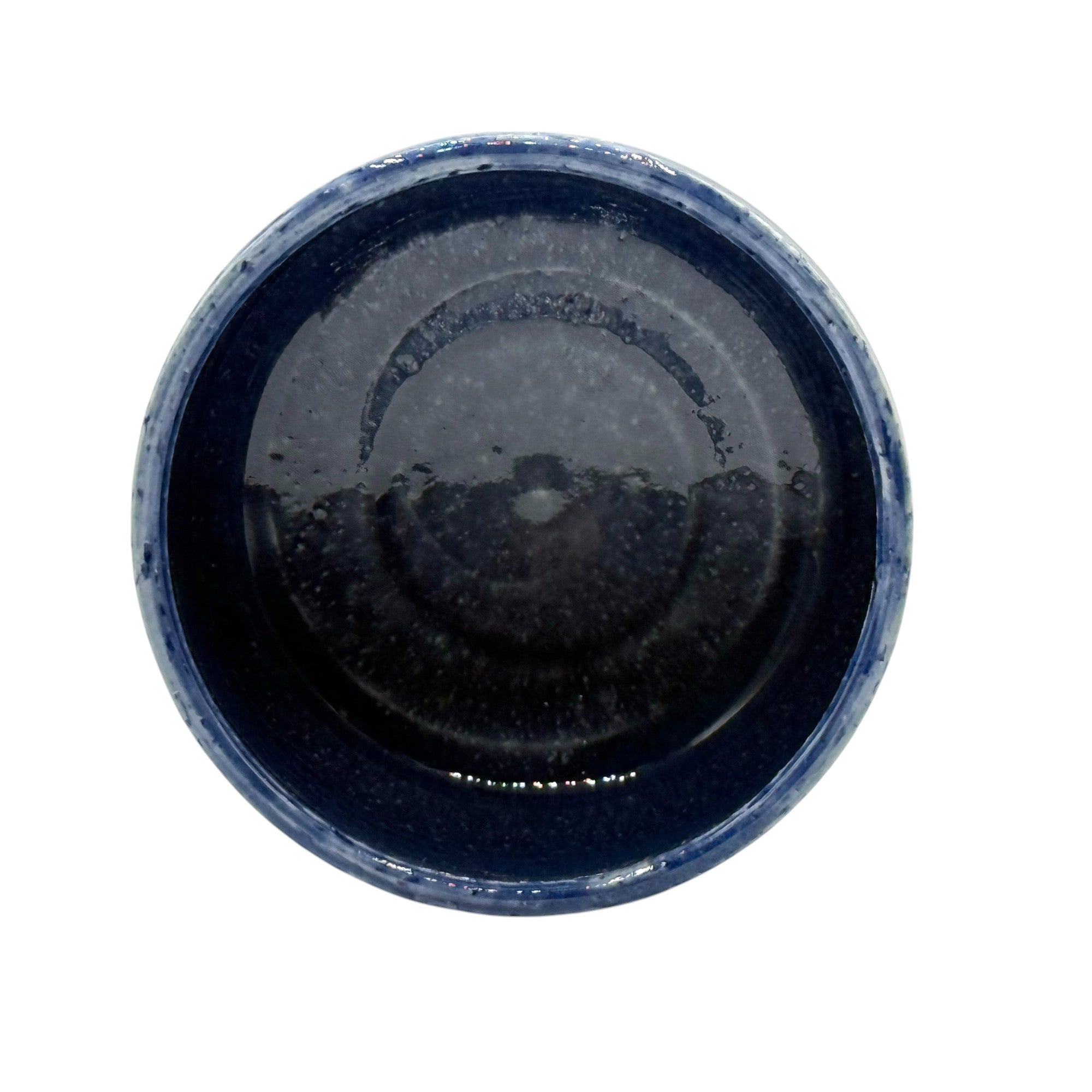 Ranyu Blue Mino-yaki Chawan - Japanese Matcha Bowl