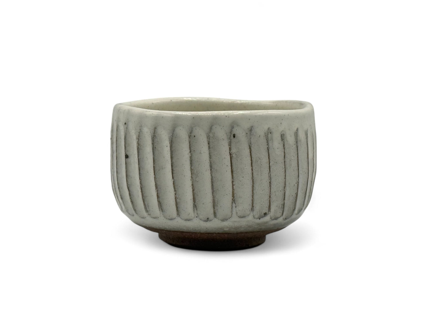 Sogime White Mino-yaki Chawan - Japanese Mini Matcha Bowl