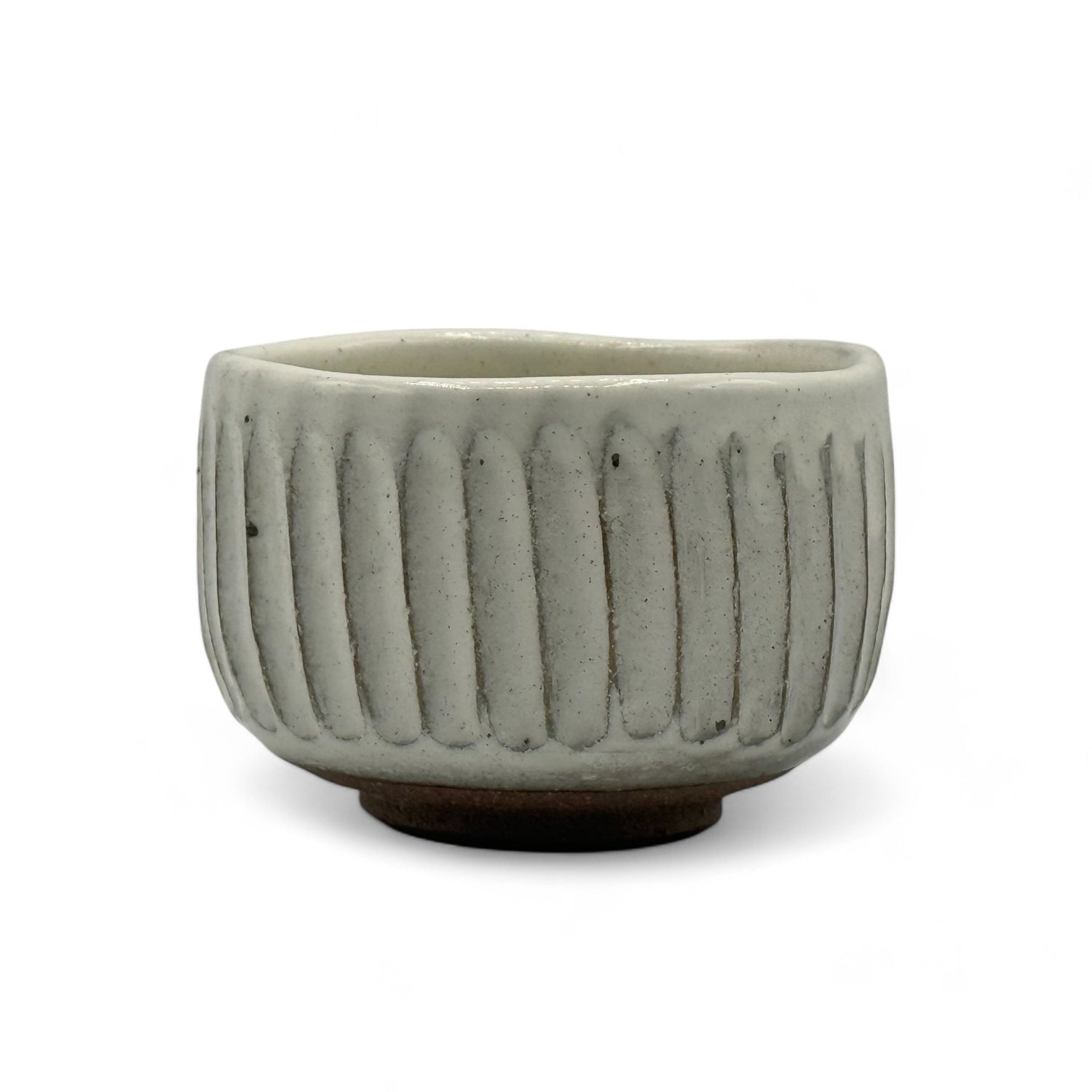 Sogime White Mino-yaki Chawan - Japanese Mini Matcha Bowl