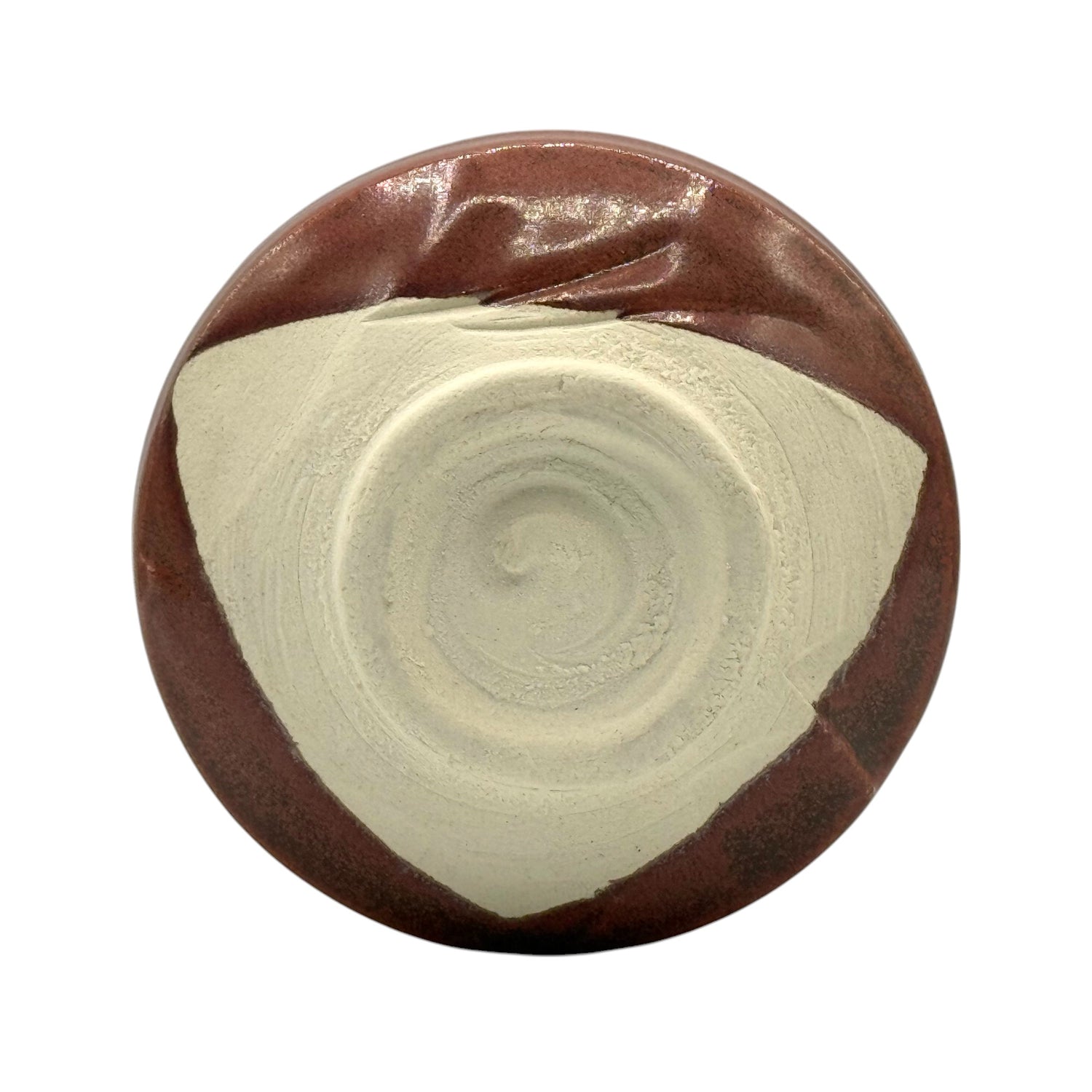Tetsu Raku Red Mino-yaki Chawan - Japanese Matcha Bowl