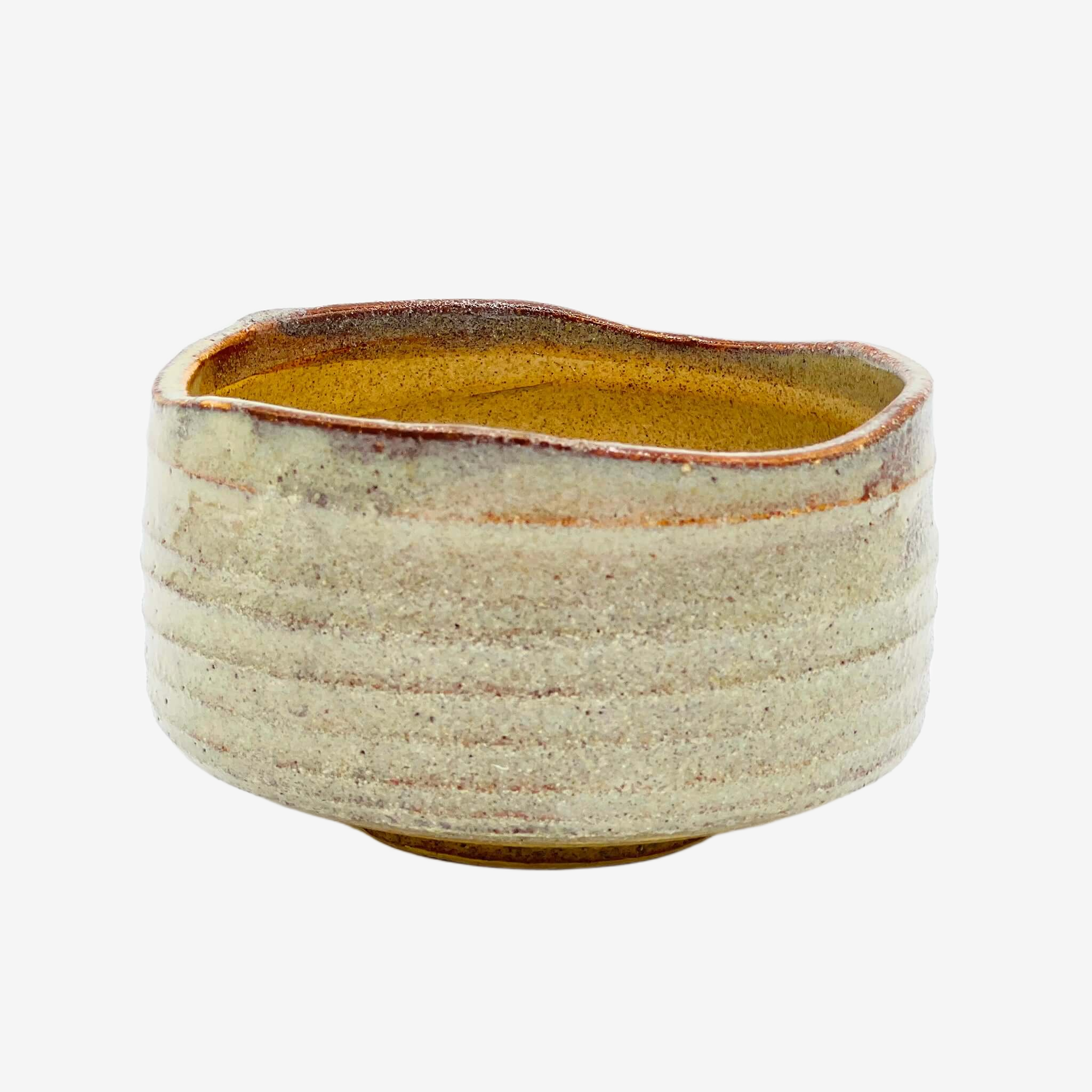 Kaiyu Sand White Chawan - Japanese Matcha Bowl Matchaware Inoue Tea