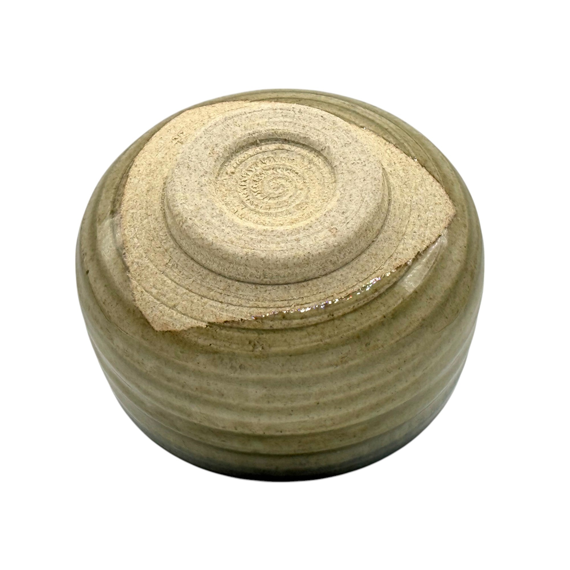 Ofuke Green Mino-yaki Chawan - Japanese Matcha Bowl