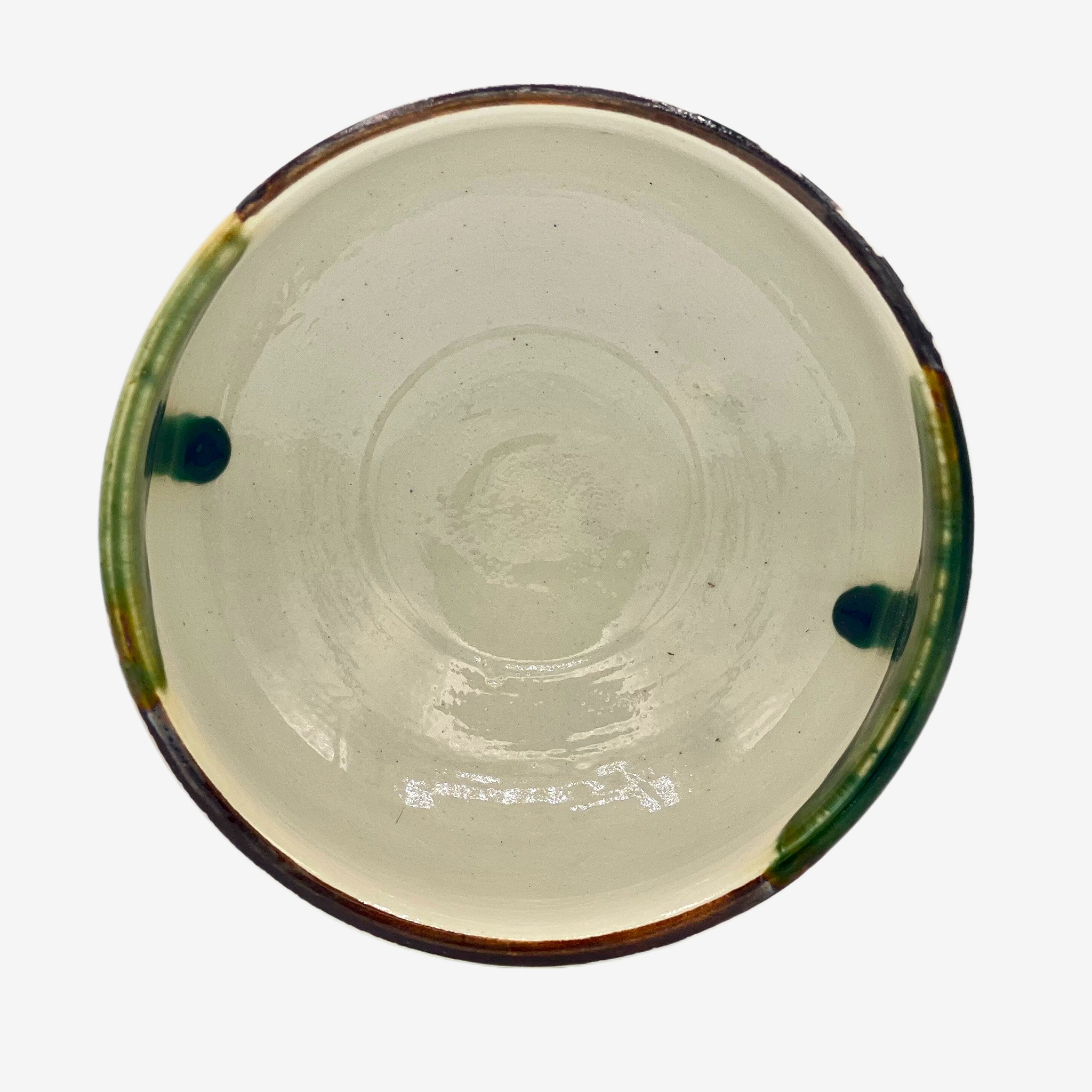 Oribe Moku Green Chawan - Japanese Matcha Bowl Matchaware Inoue Tea