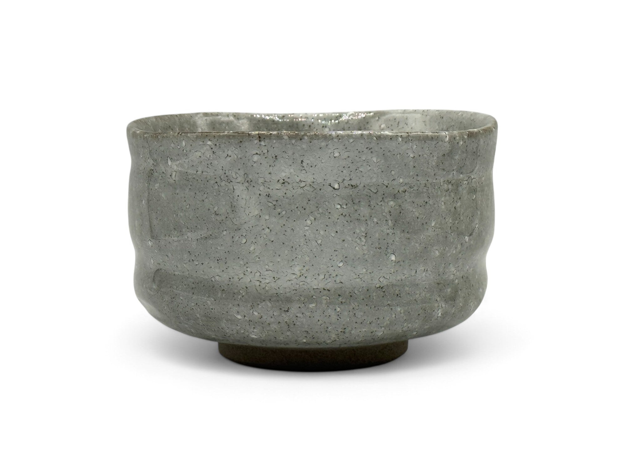 Kaiyu Gray Mino-yaki Chawan - Japanese Matcha Bowl
