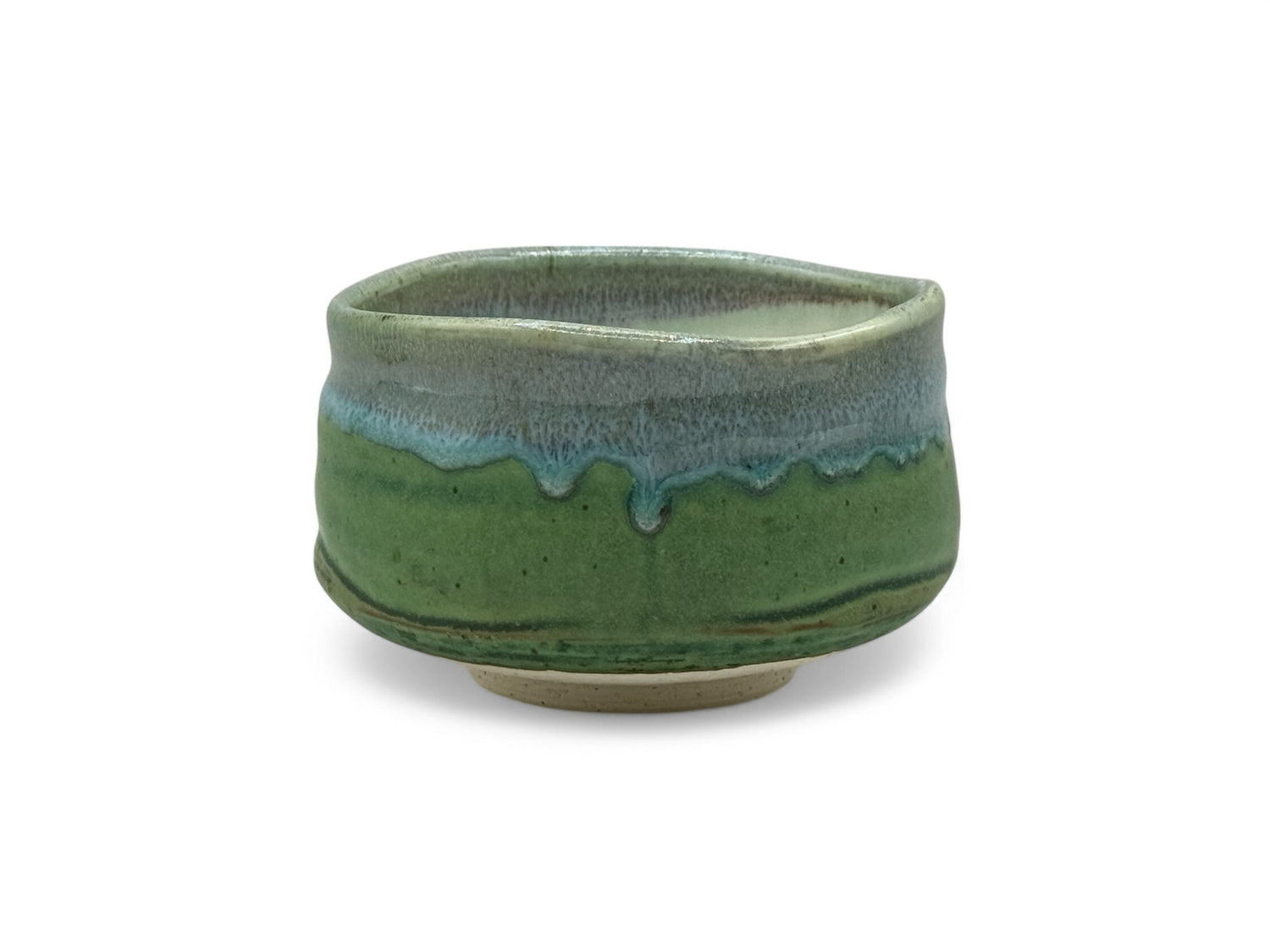Gogatsu Green Mino-yaki Chawan - Japanese Matcha Bowl
