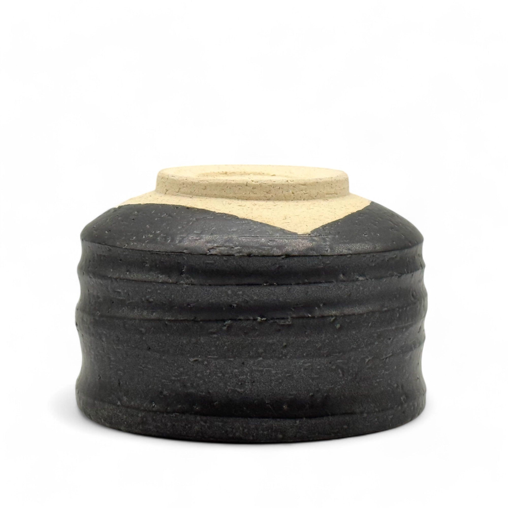 Kuro Black Mino-yaki Chawan - Japanese Matcha Bowl