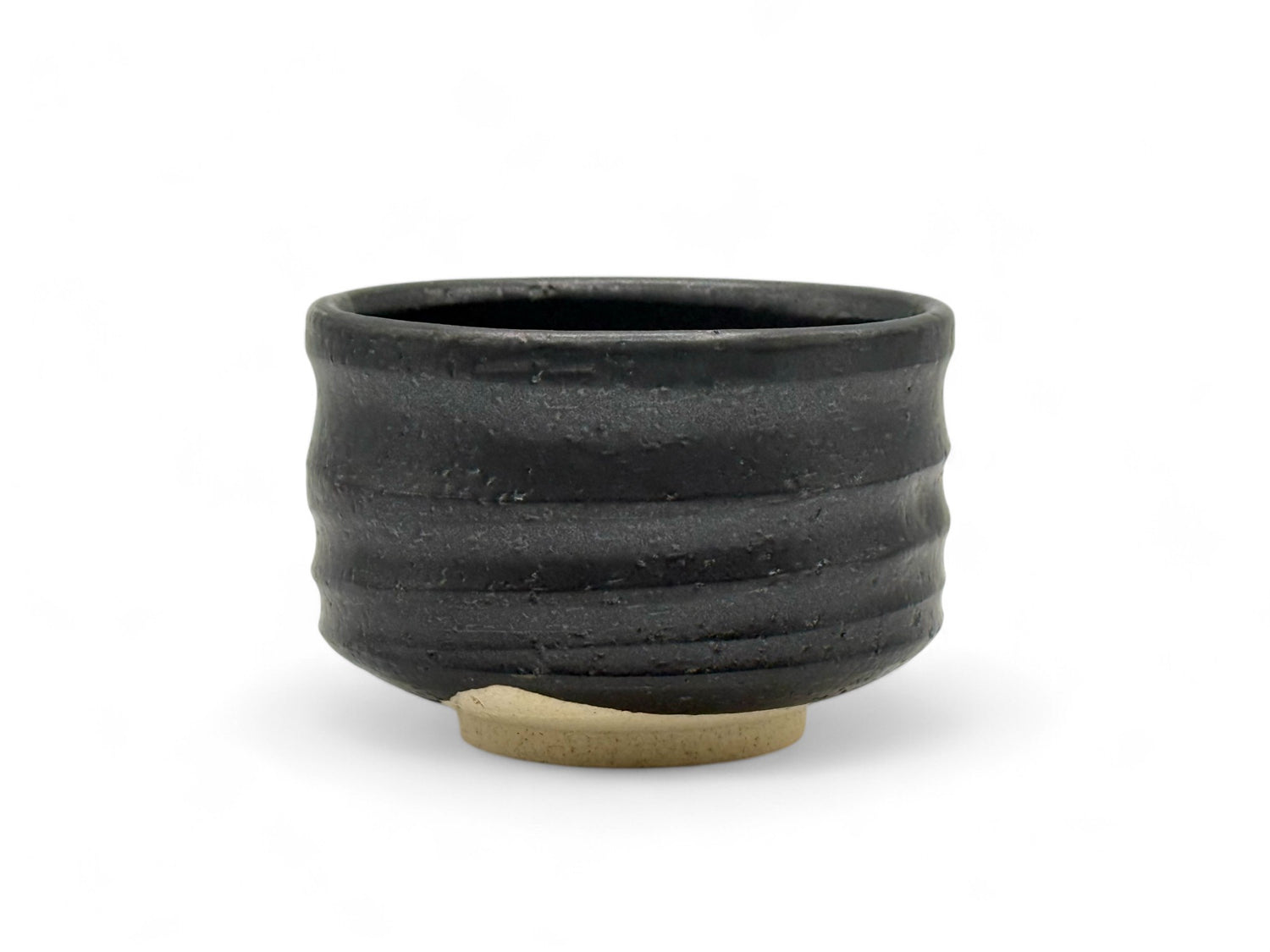 Kuro Black Mino-yaki Chawan - Japanese Matcha Bowl