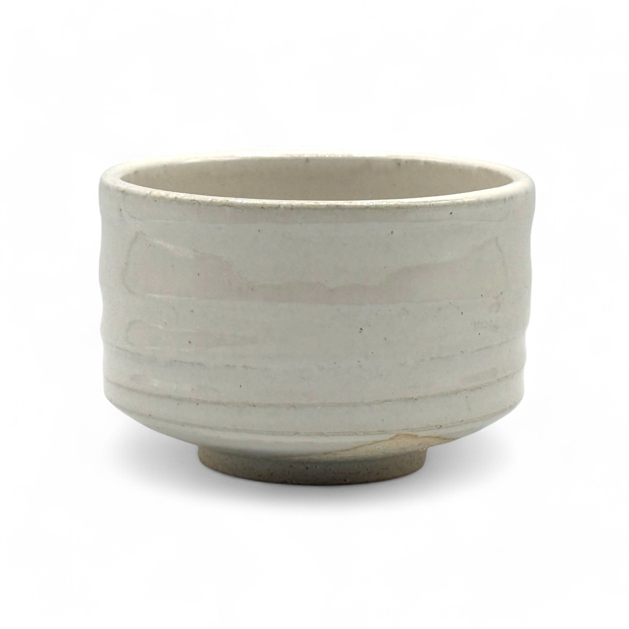 Shirahagi White Mino-yaki Chawan - Japanese Matcha Bowl