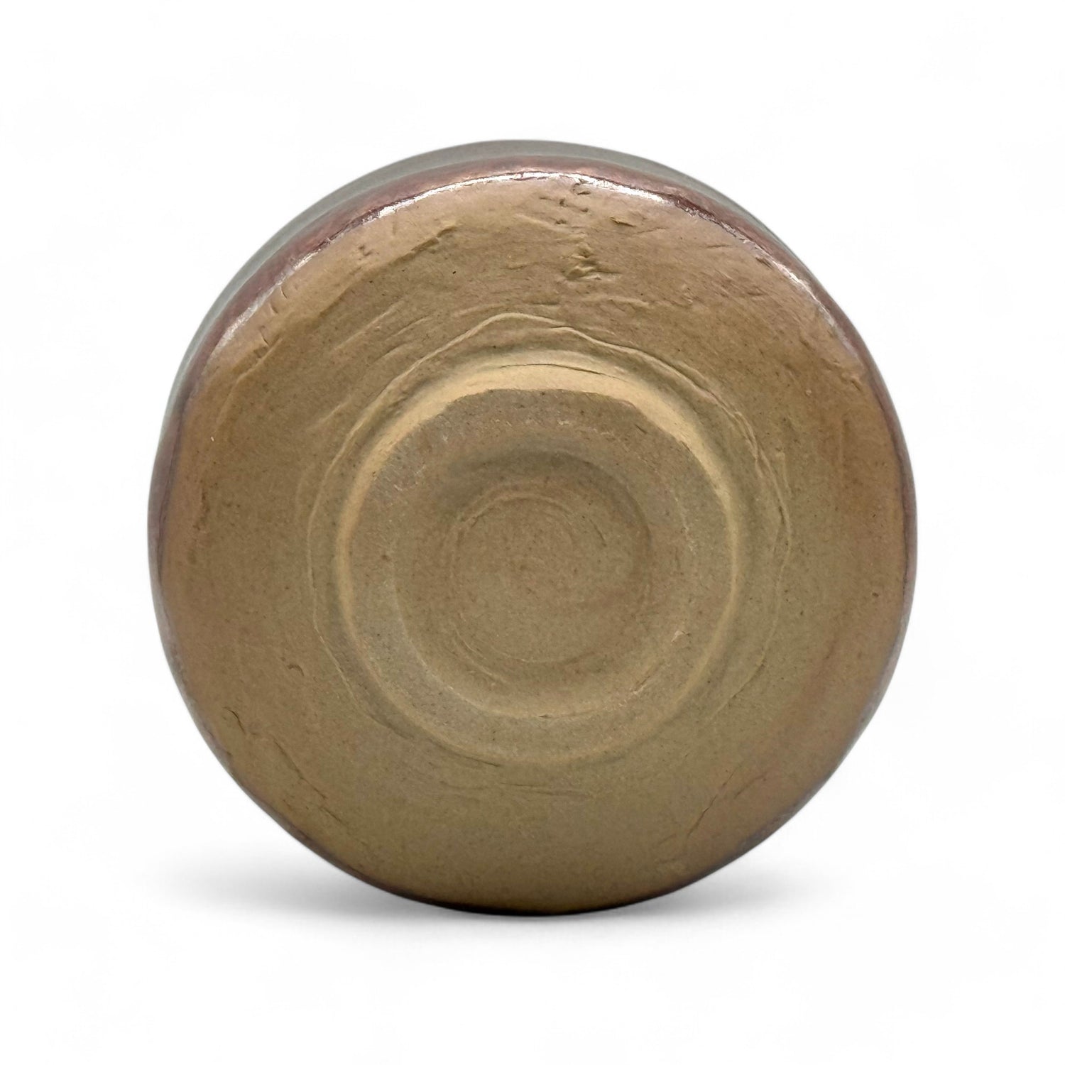 Buronzu Red Mino-yaki Chawan - Japanese Matcha Bowl