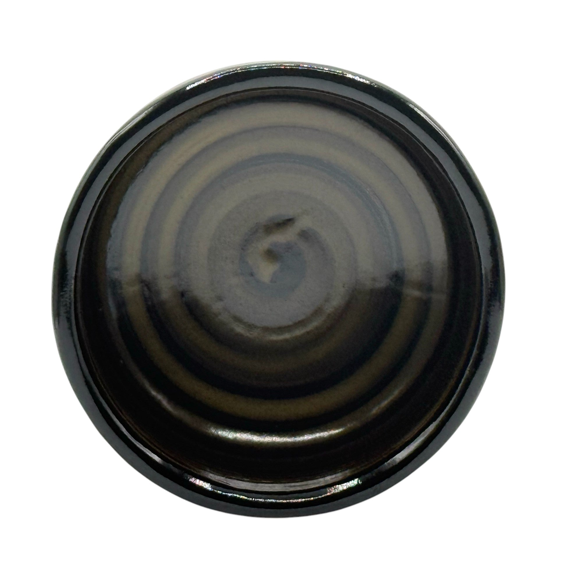 Kokuyu Glaze Brown Mino-yaki Chawan - Japanese Matcha Bowl