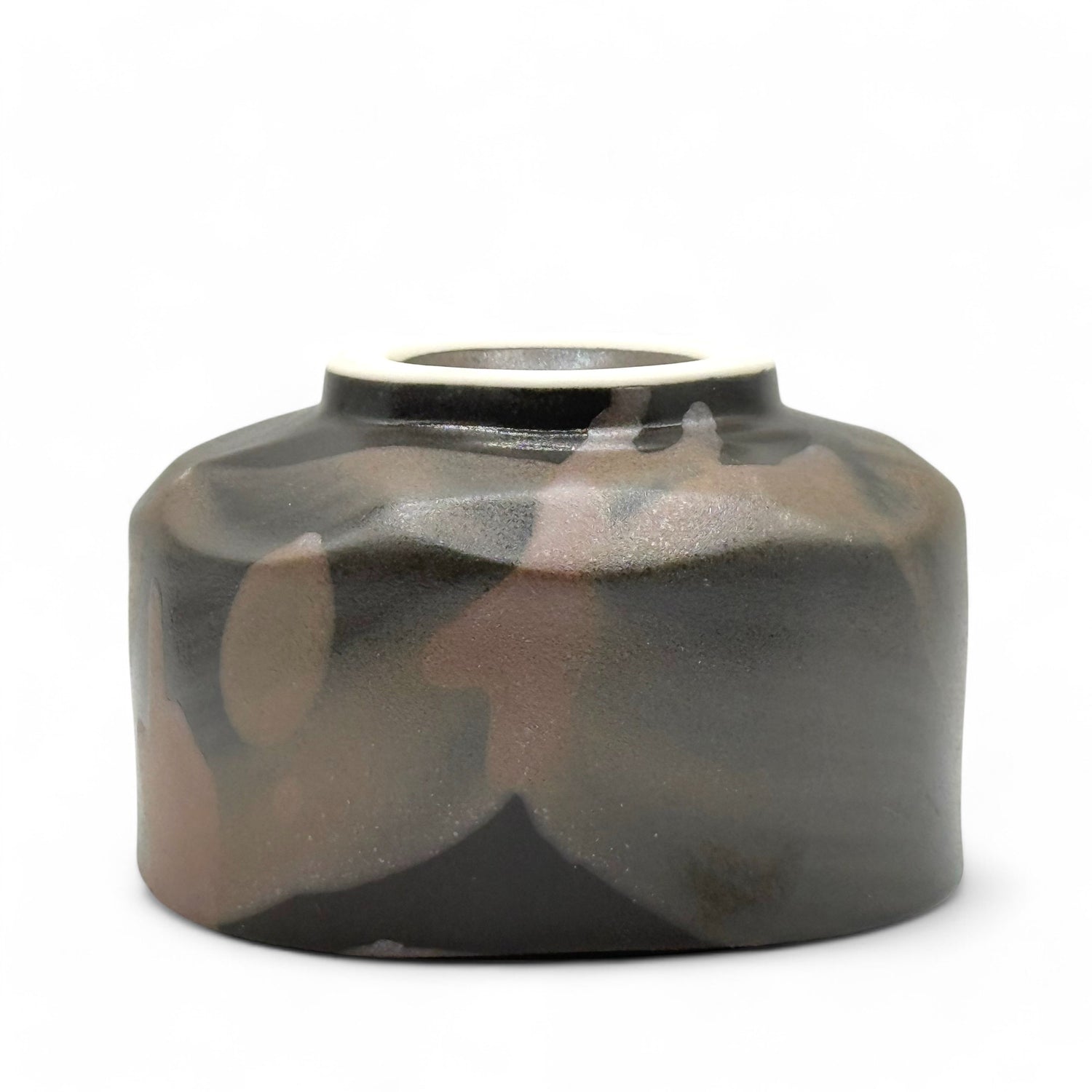 Tataki Brown Mino-yaki Chawan - Japanese Matcha Bowl