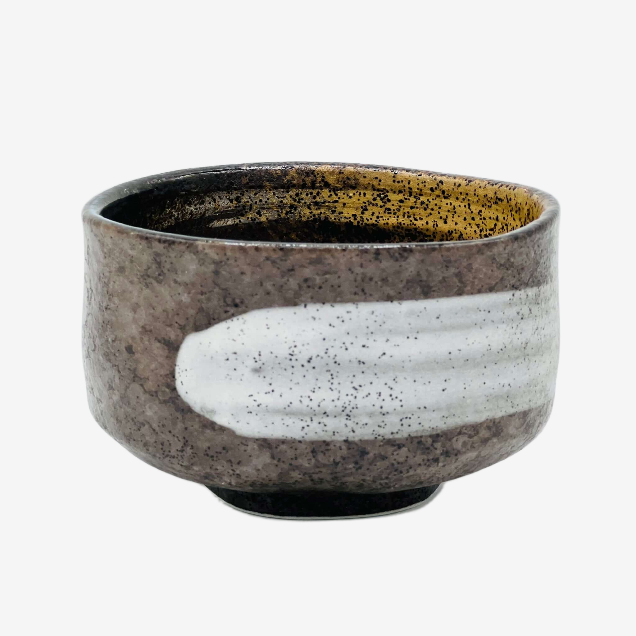 Brushstroke Gray Chawan - Japanese Matcha Bowl Matchaware Inoue Tea