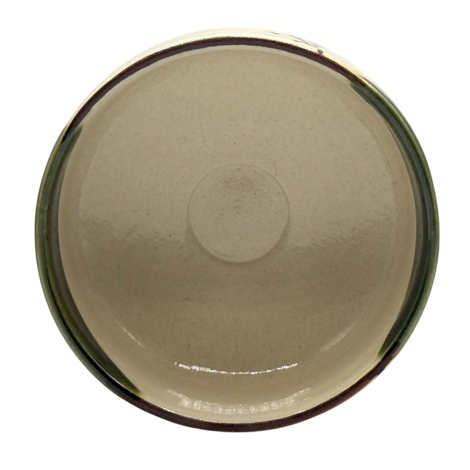 Oribe Forest Green Oribe-yaki Chawan - Japanese Matcha Bowl