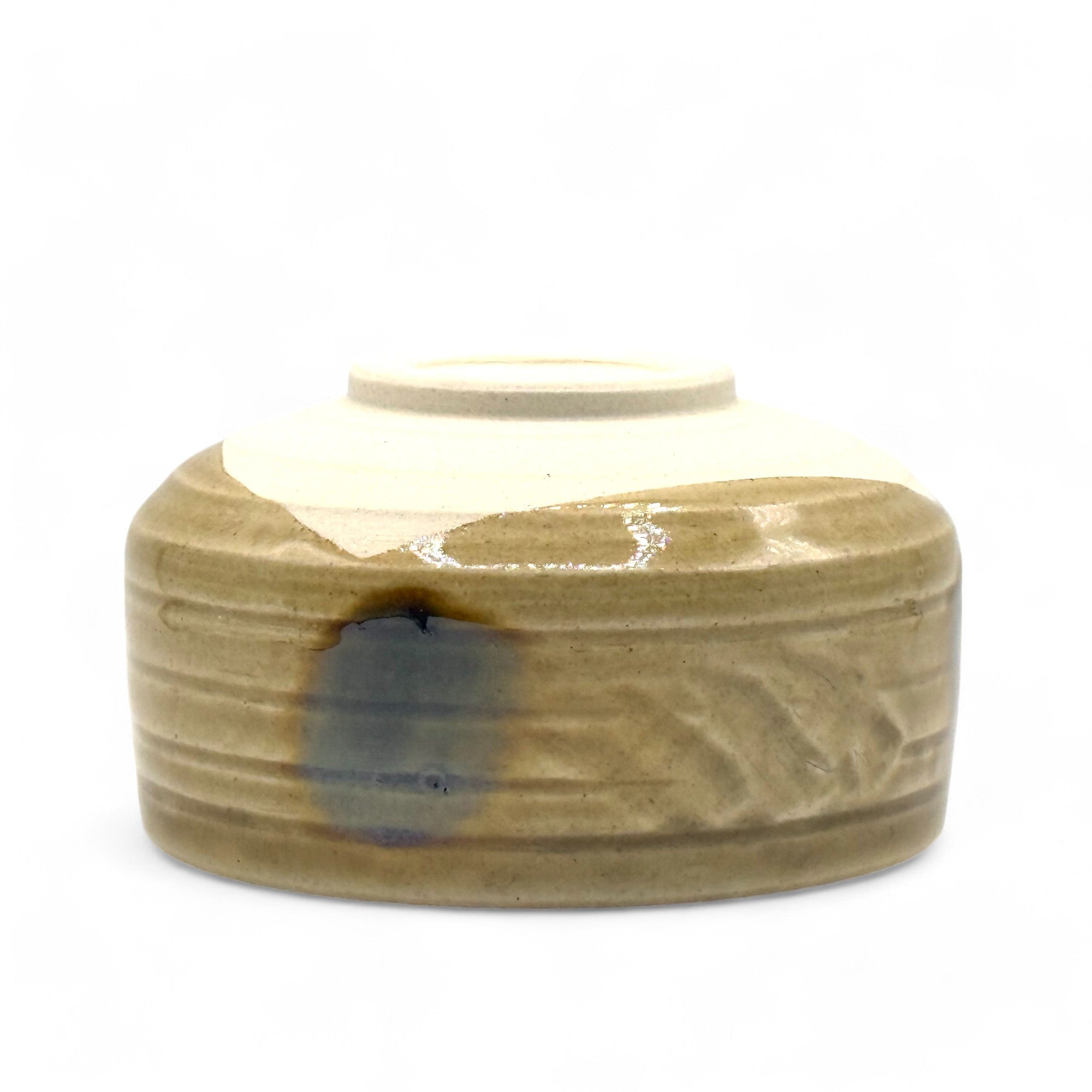 Kizeto Yellow Mino-yaki Chawan - Japanese Matcha Bowl