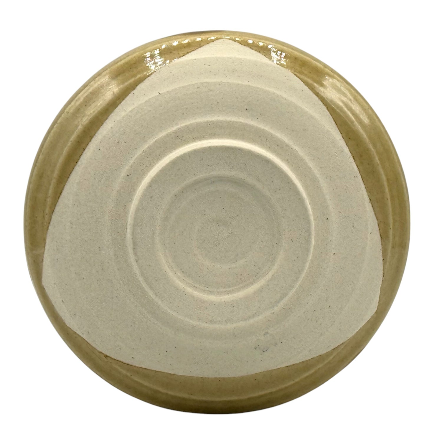 Kizeto Yellow Mino-yaki Chawan - Japanese Matcha Bowl