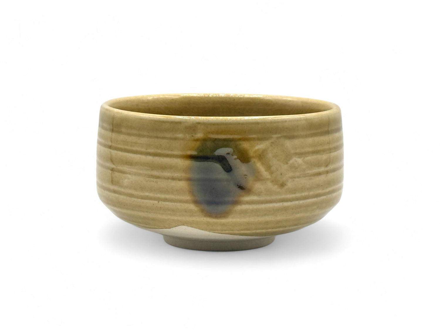 Kizeto Yellow Mino-yaki Chawan - Japanese Matcha Bowl
