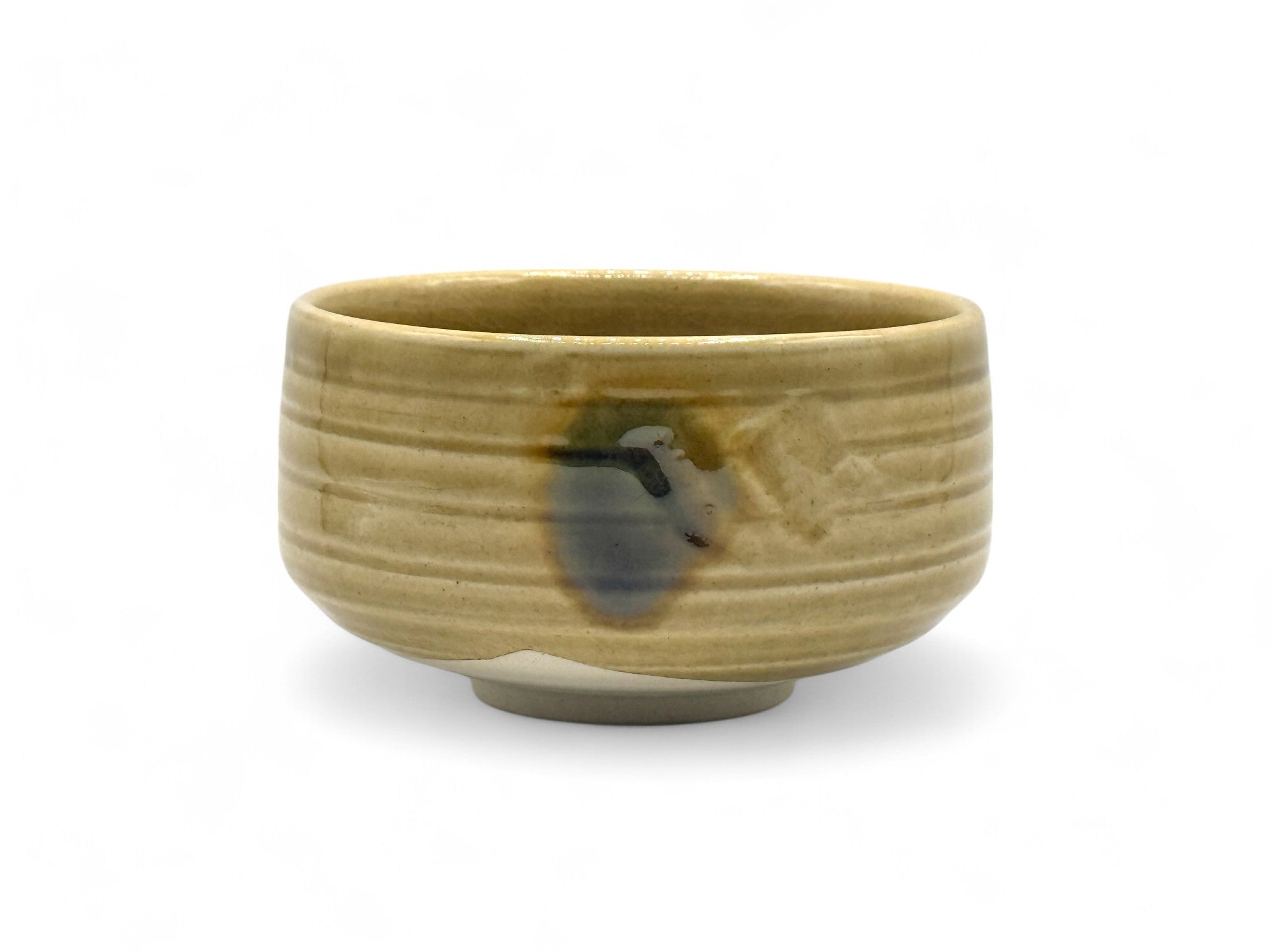 Kizeto Yellow Mino-yaki Chawan - Japanese Matcha Bowl