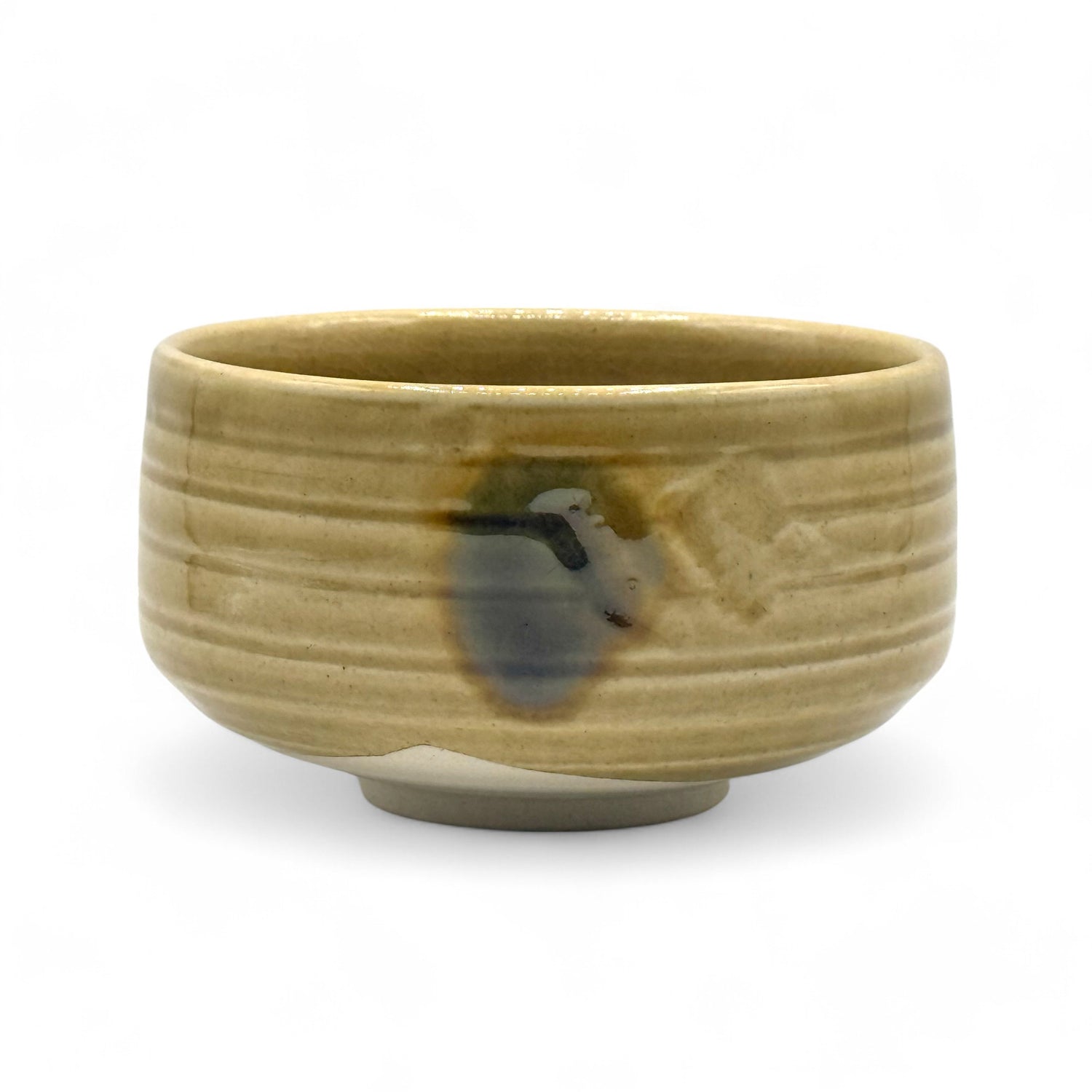 Kizeto Yellow Mino-yaki Chawan - Japanese Matcha Bowl