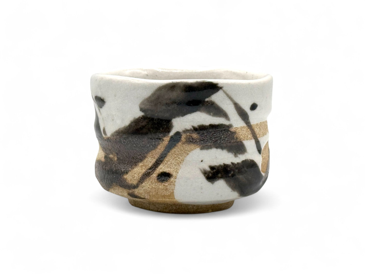 Iga Black Hime Mino-yaki Chawan - Japanese Mini Matcha Bowl