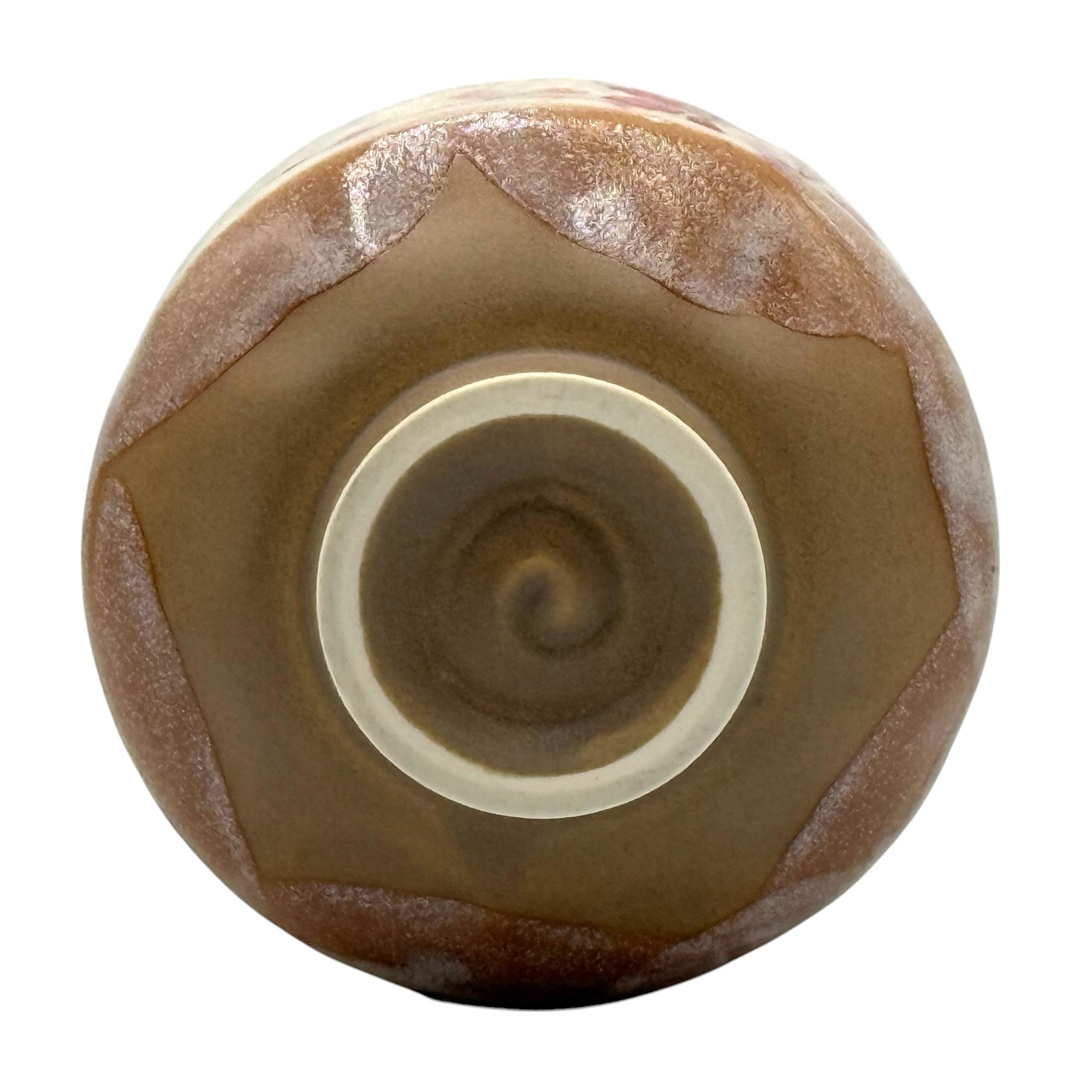 Sakura Hana Beige Mino-yaki Chawan - Japanese Mini Matcha Bowl